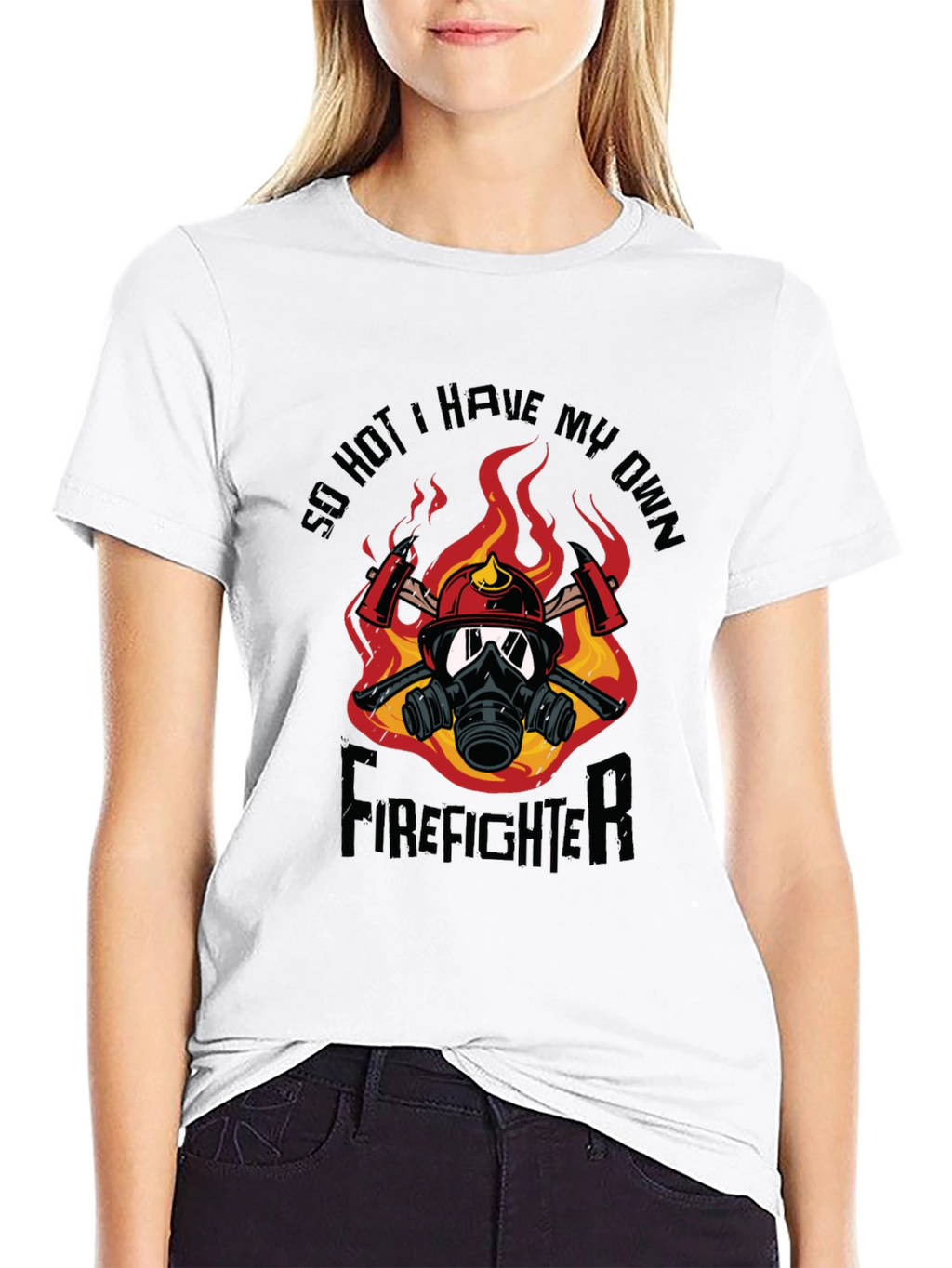 So Hot Firefighter Graphic T-Shirt