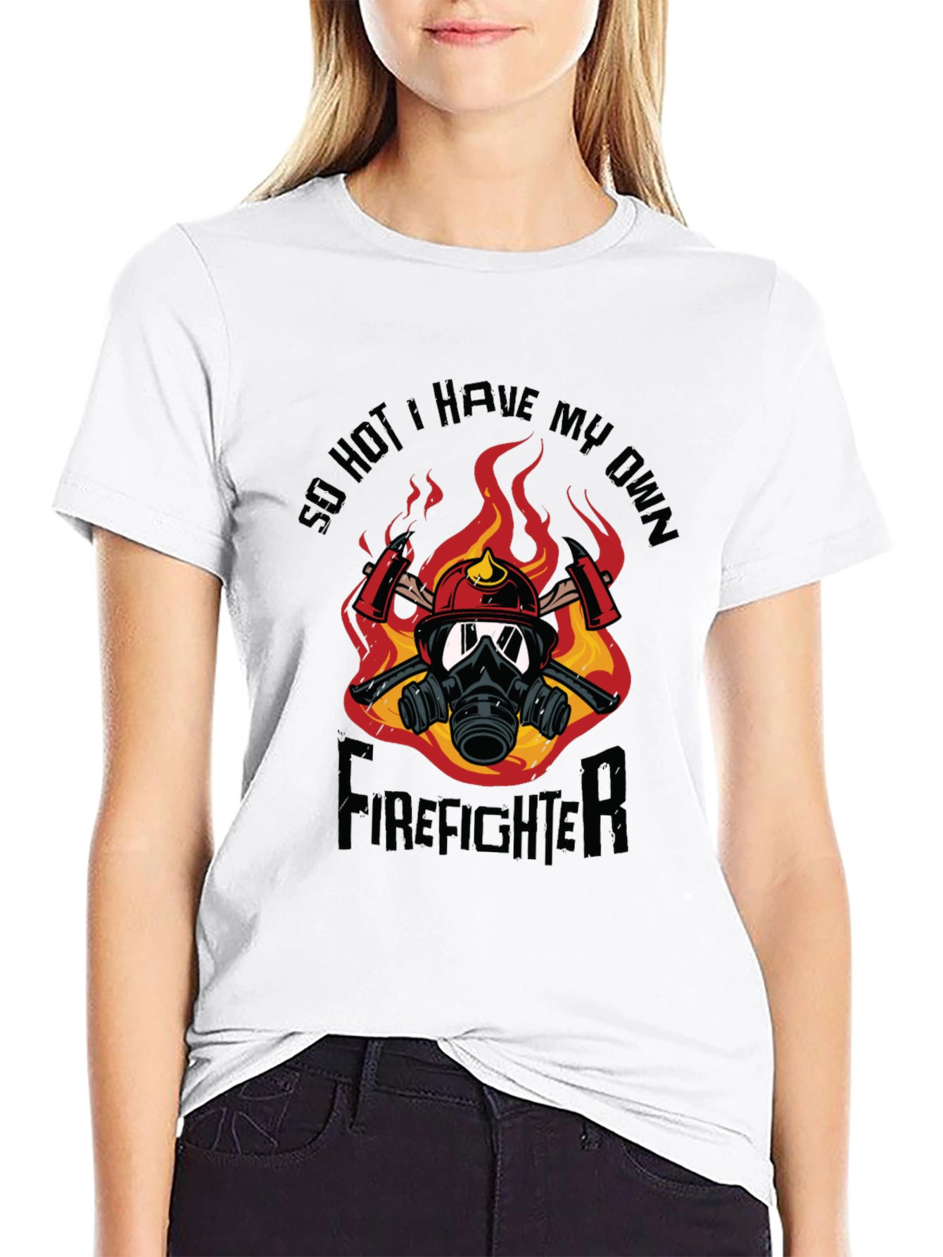 So Hot Firefighter Graphic T-Shirt