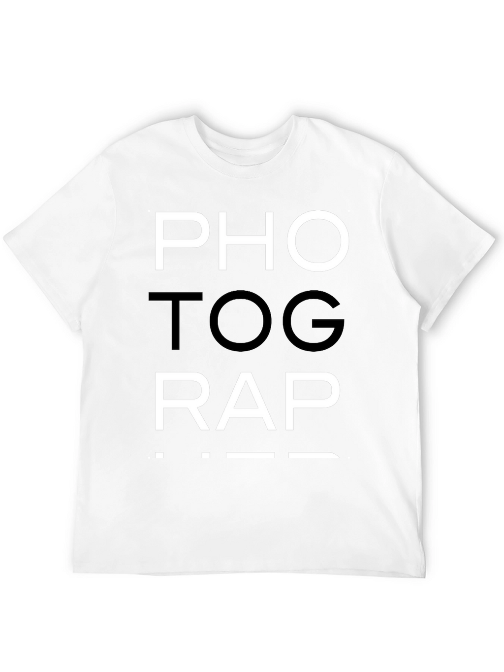 Photog-Rap Tee - Black Cotton Graphic T-Shirt