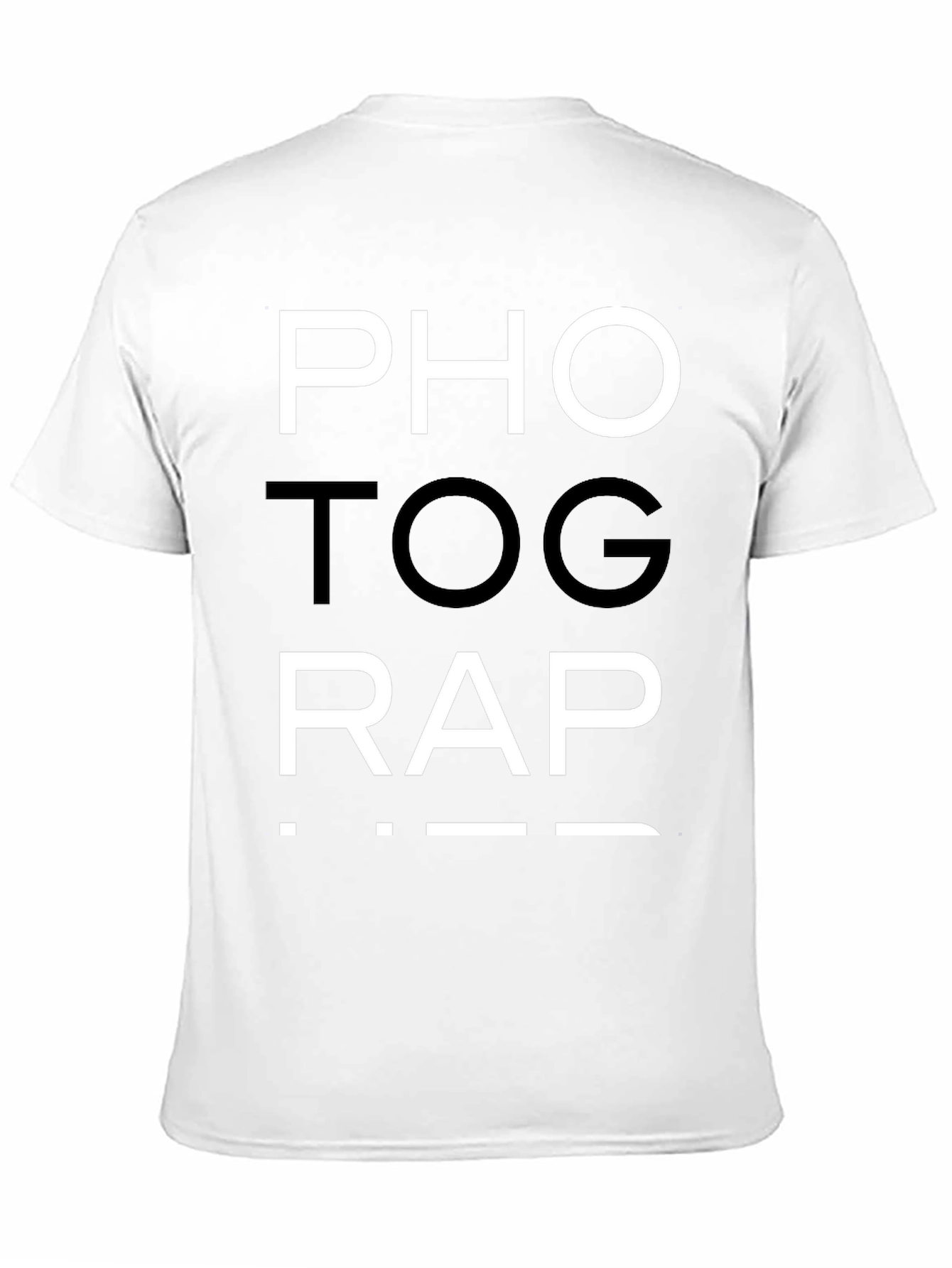 Photog-Rap Tee - Black Cotton Graphic T-Shirt
