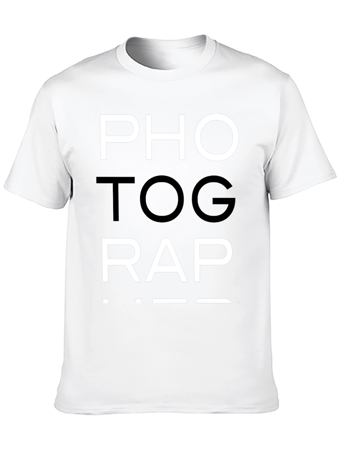 Photog-Rap Tee - Black Cotton Graphic T-Shirt