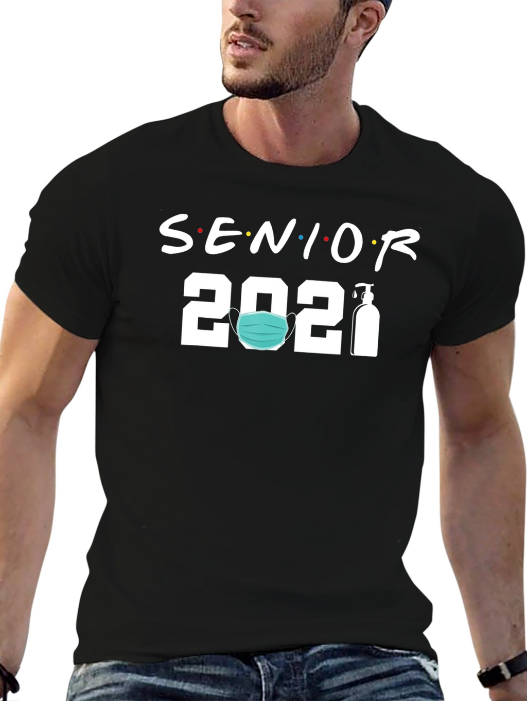 Senior 2021 Mask & Sanitizer T-Shirt