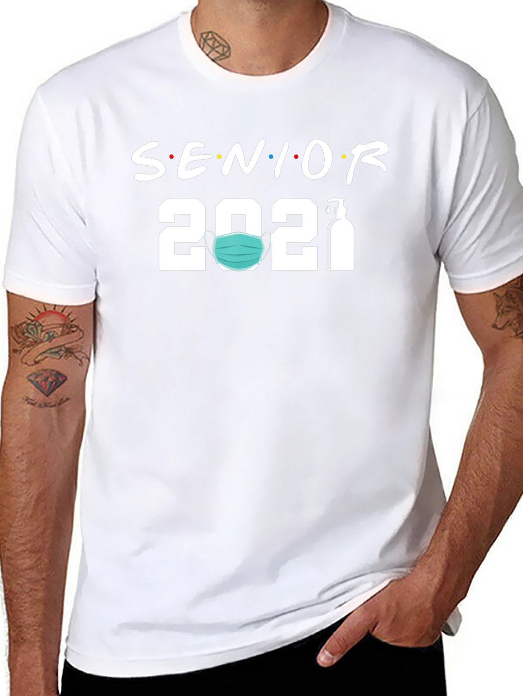 Senior 2021 Mask & Sanitizer T-Shirt