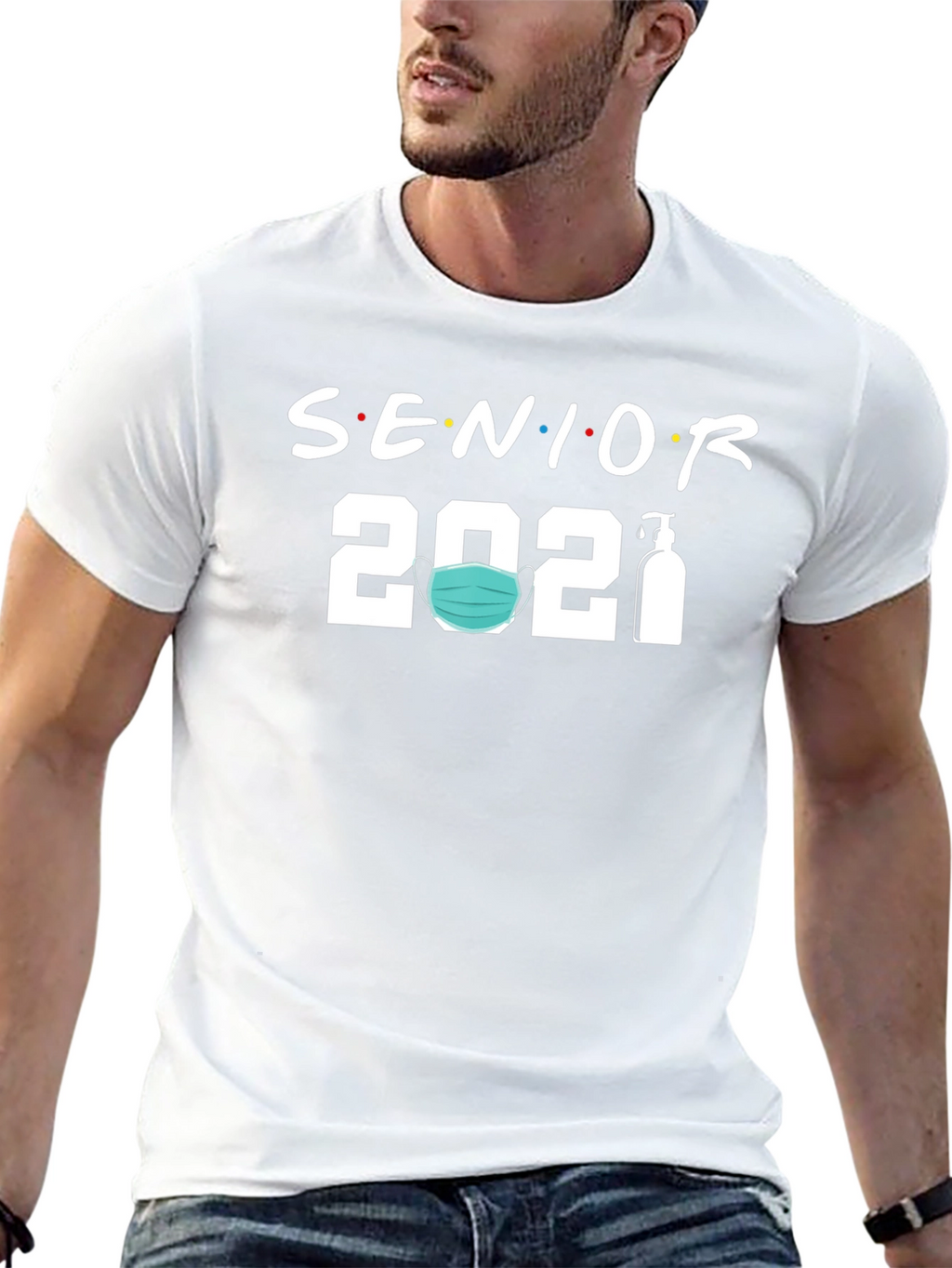 Senior 2021 Mask & Sanitizer T-Shirt