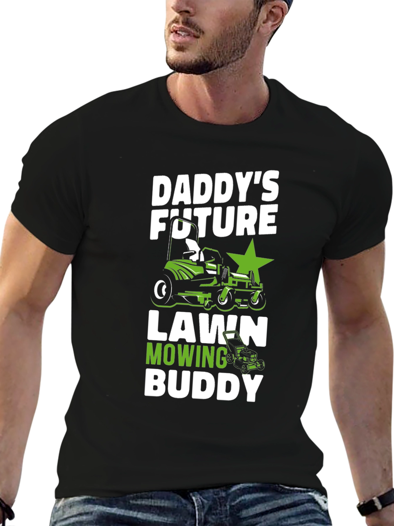 Daddys Future Lawn Mowing Buddy T-Shirt