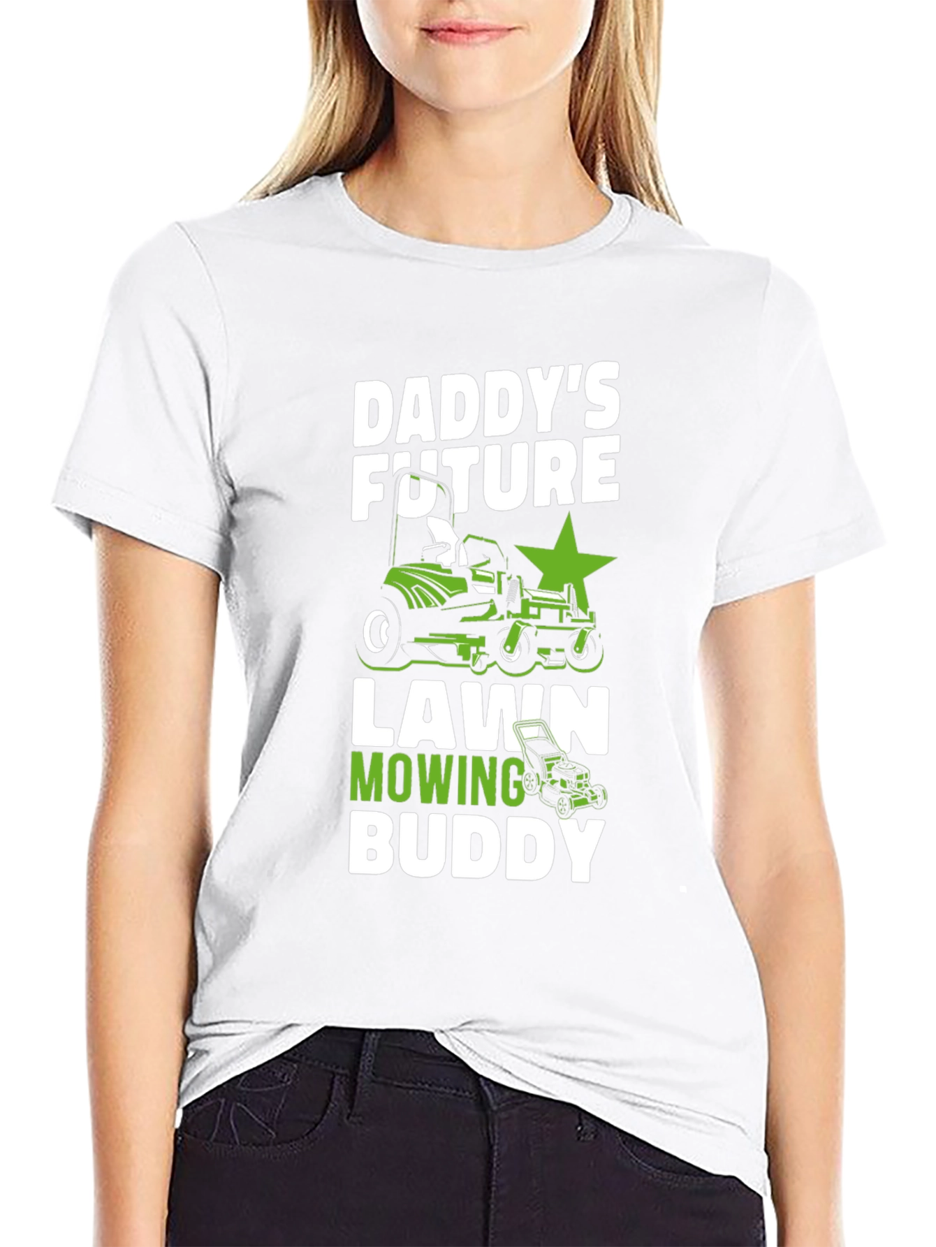 Daddys Future Lawn Mowing Buddy T-Shirt