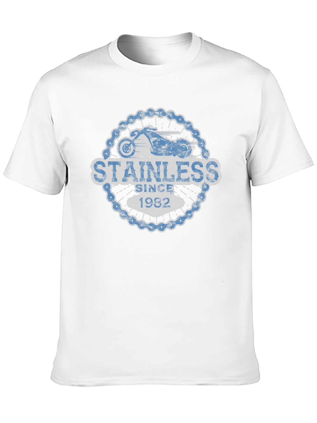 Stainless Since 1982 Mens Black Graphic Tee