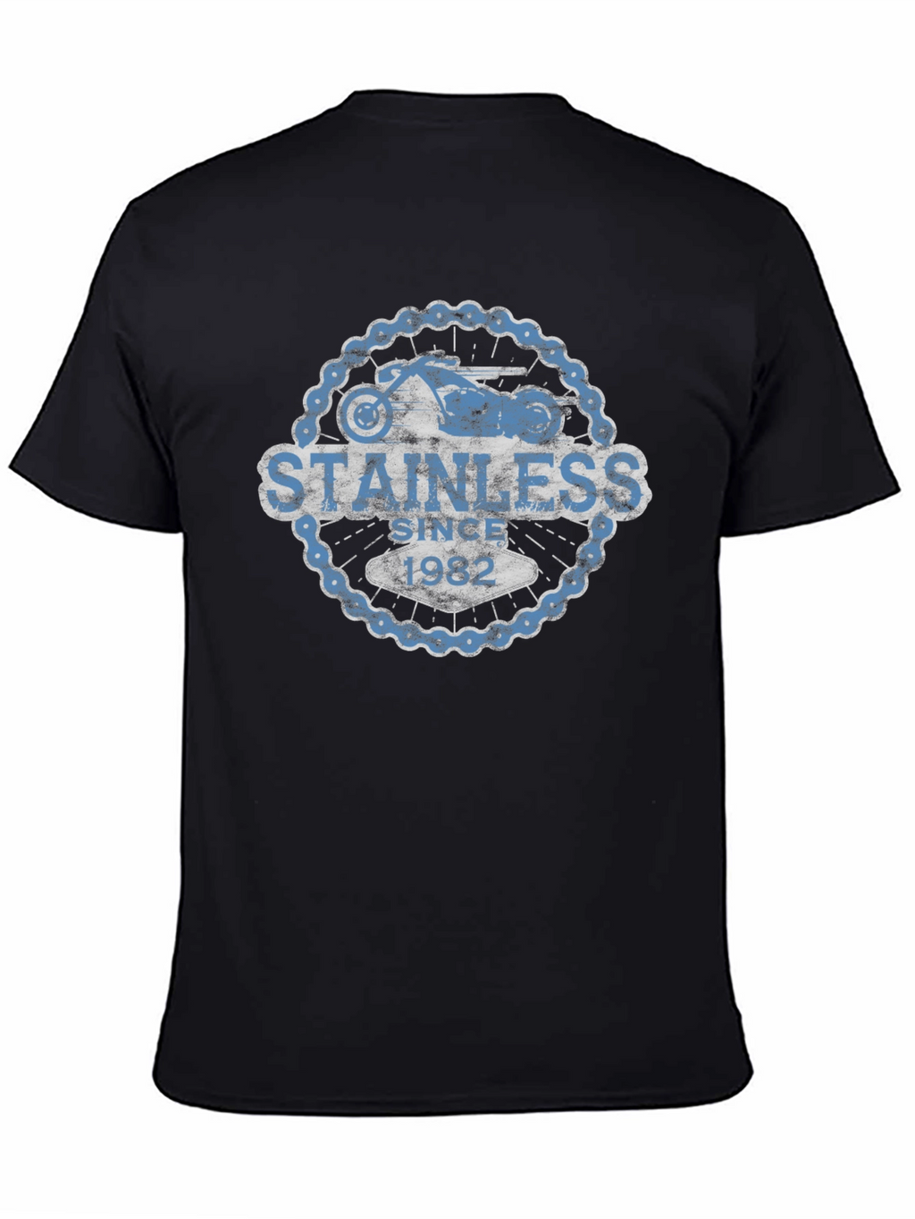 Stainless Since 1982 Mens Black Graphic Tee