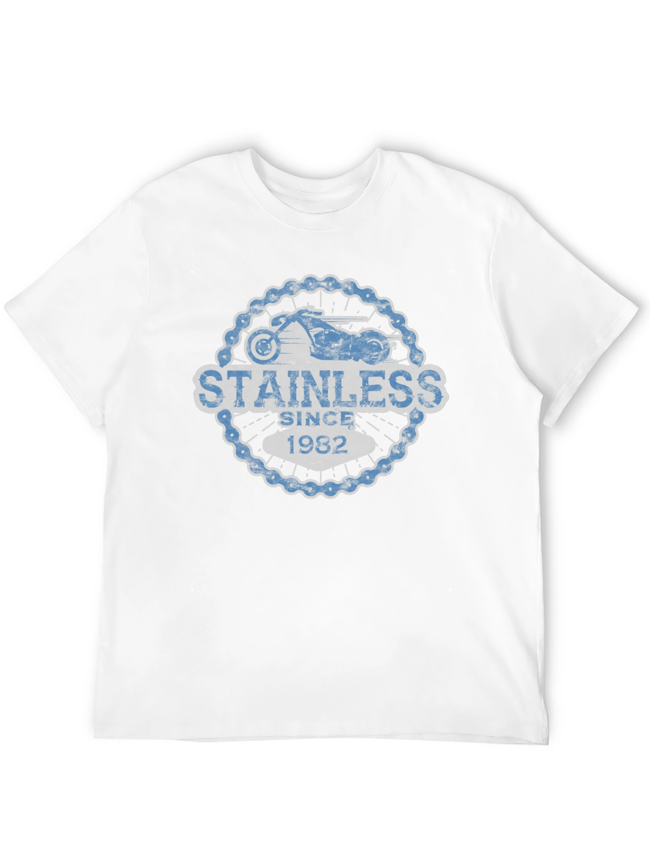 Stainless Since 1982 Mens Black Graphic Tee