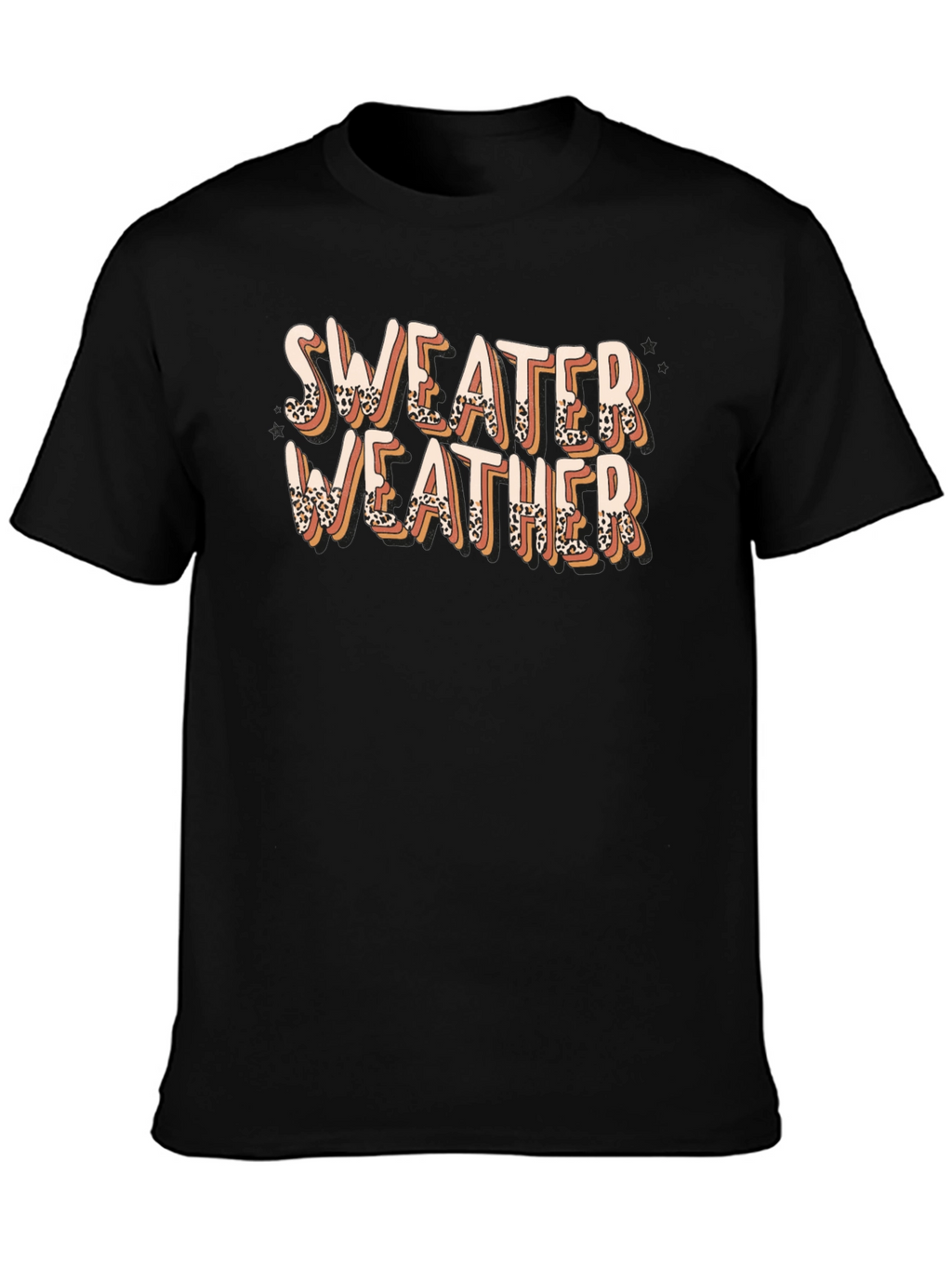 Sweater Weather Leopard Print T-Shirt