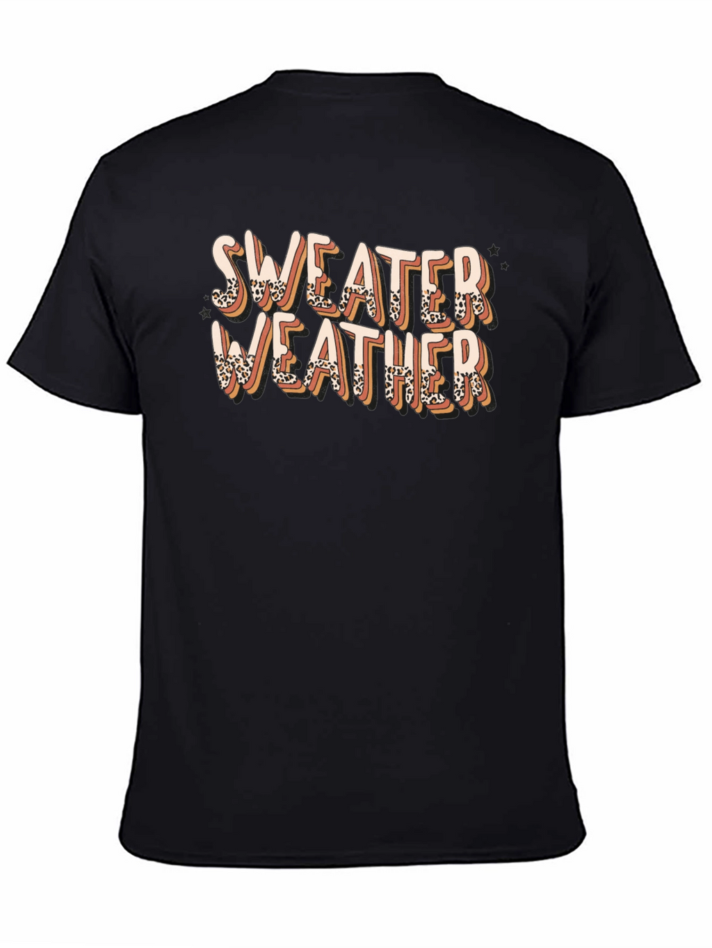 Sweater Weather Leopard Print T-Shirt