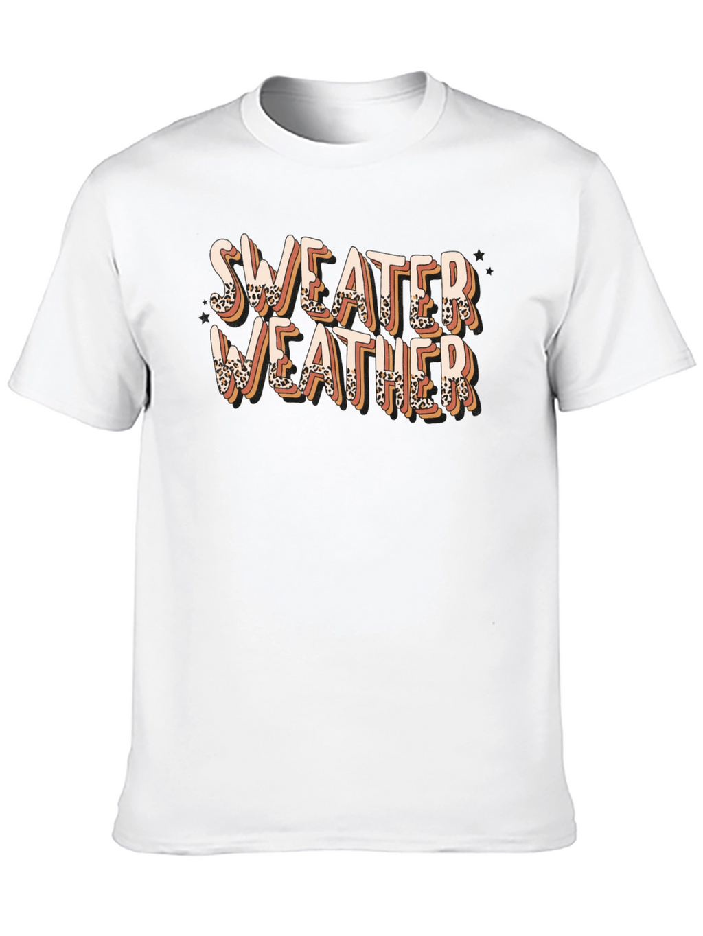Sweater Weather Leopard Print T-Shirt