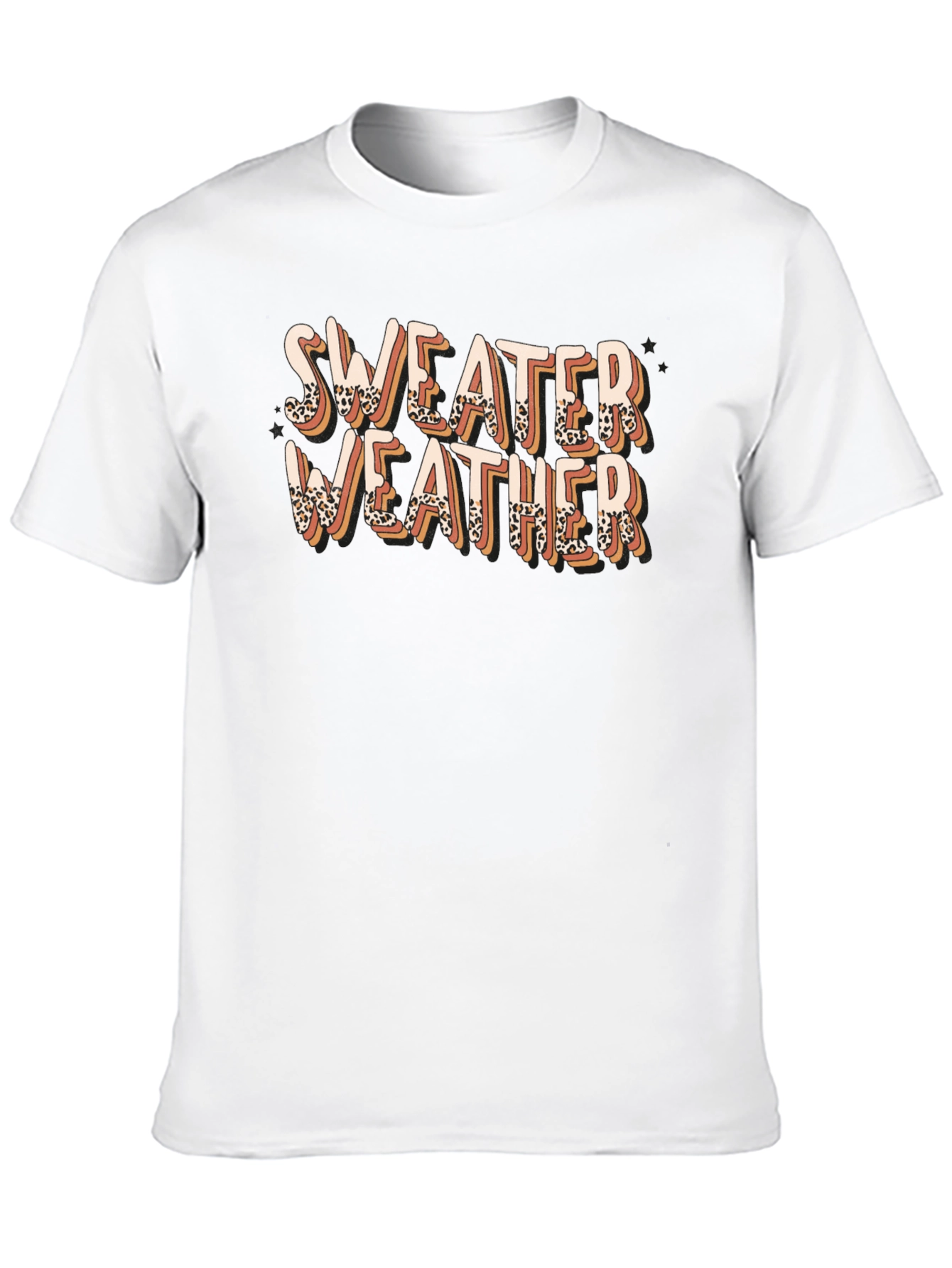 Sweater Weather Leopard Print T-Shirt