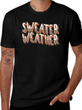Sweater Weather Leopard Print T-Shirt