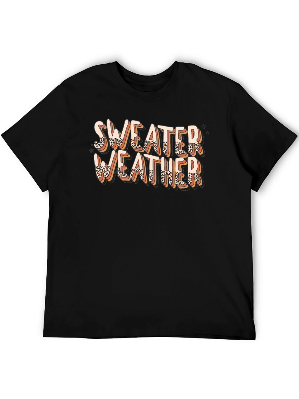 Sweater Weather Leopard Print T-Shirt