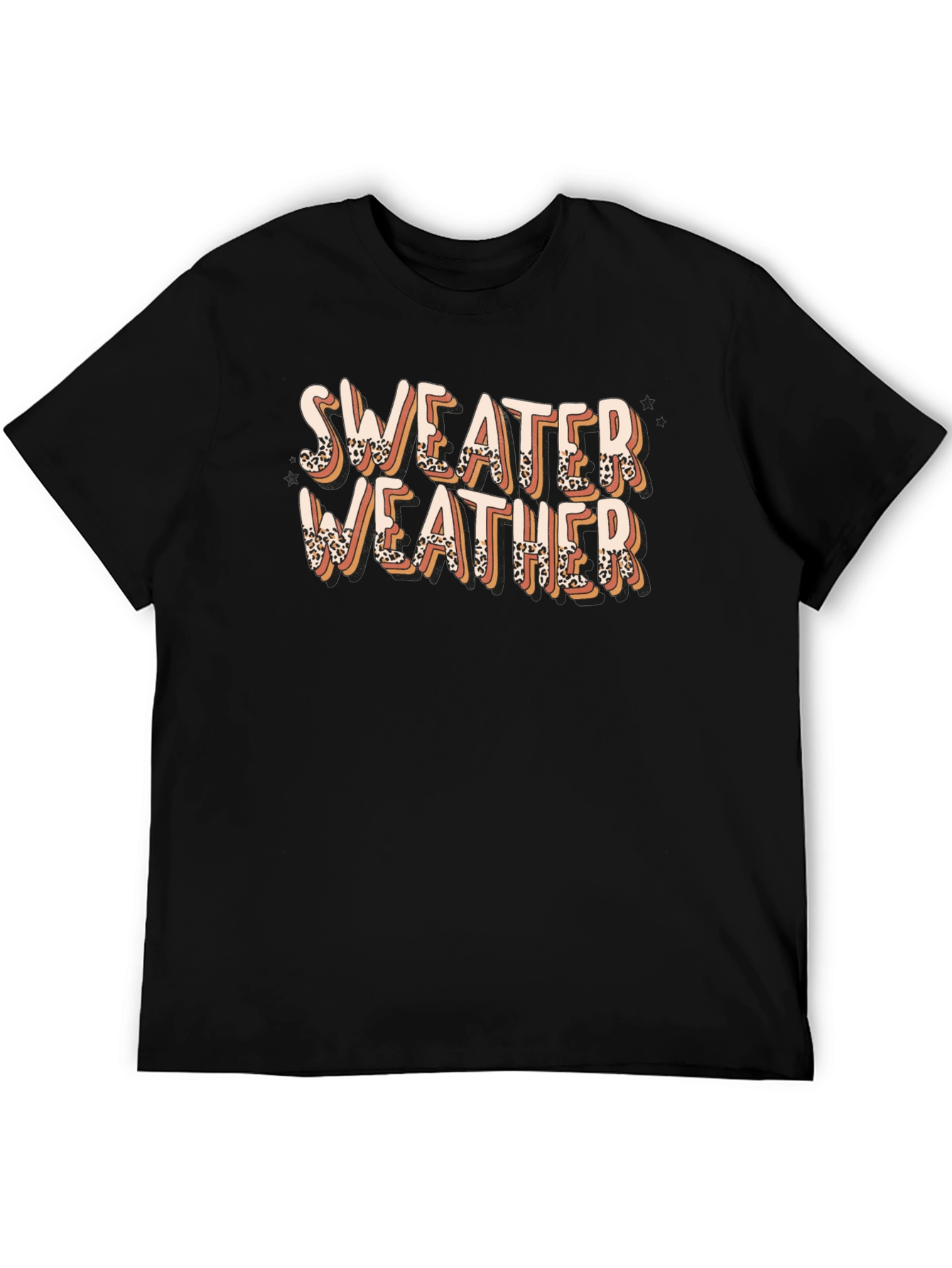 Sweater Weather Leopard Print T-Shirt