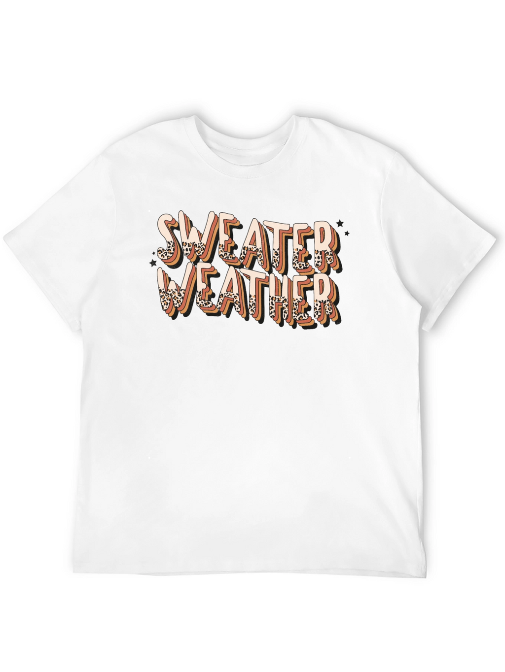 Sweater Weather Leopard Print T-Shirt