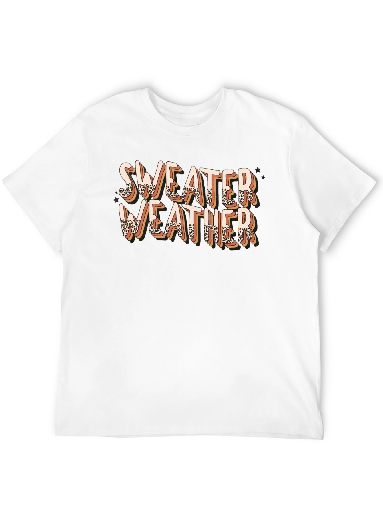 Sweater Weather Leopard Print T-Shirt
