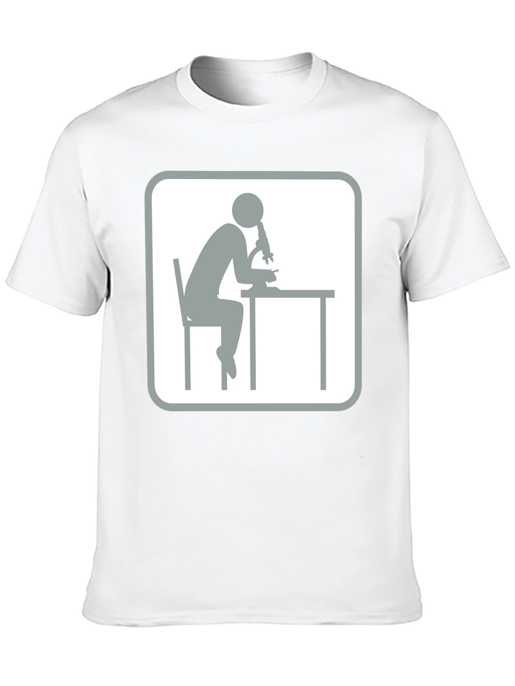 Scientist Microscope T-Shirt - Black Cotton Tee