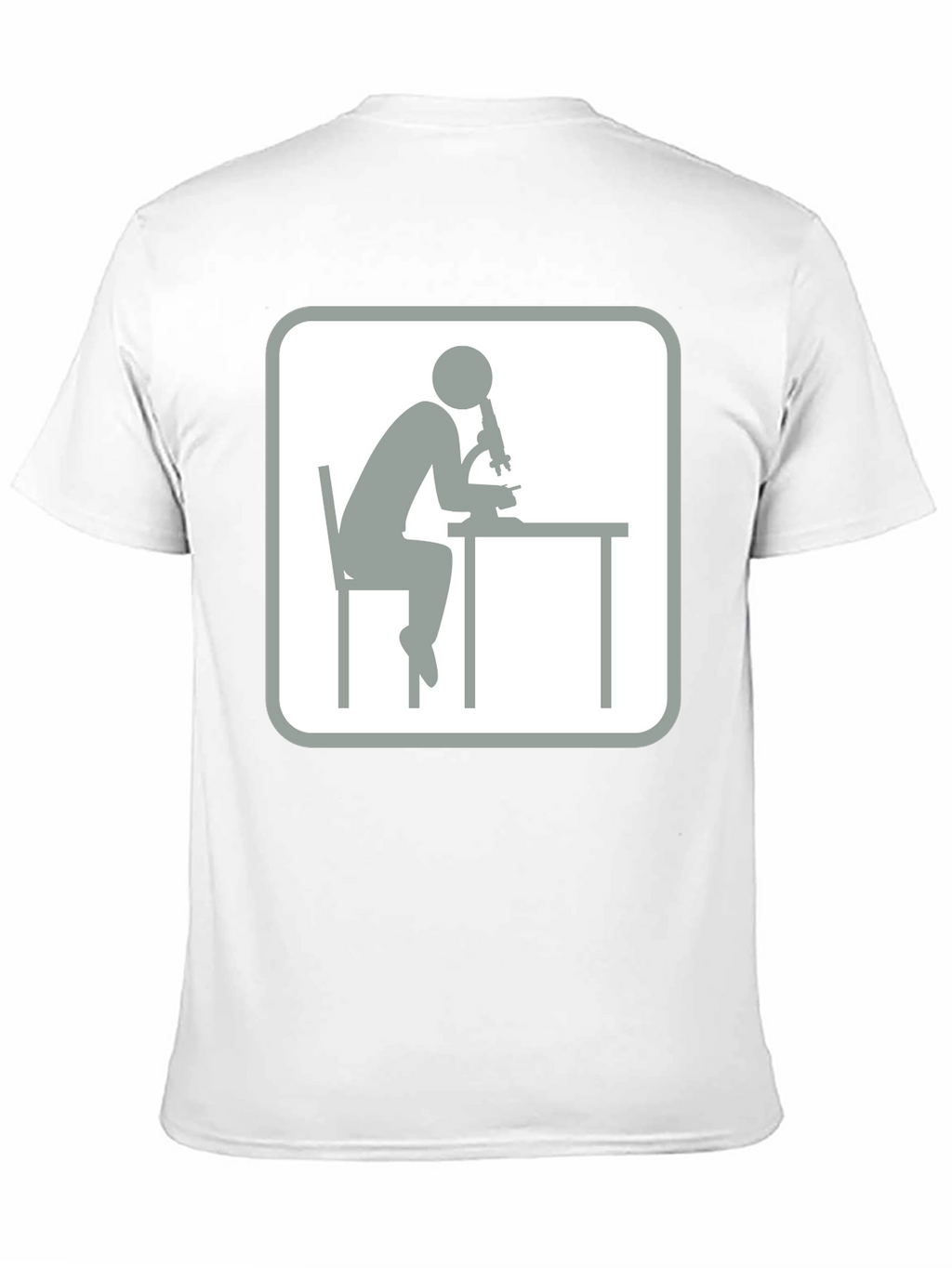 Scientist Microscope T-Shirt - Black Cotton Tee