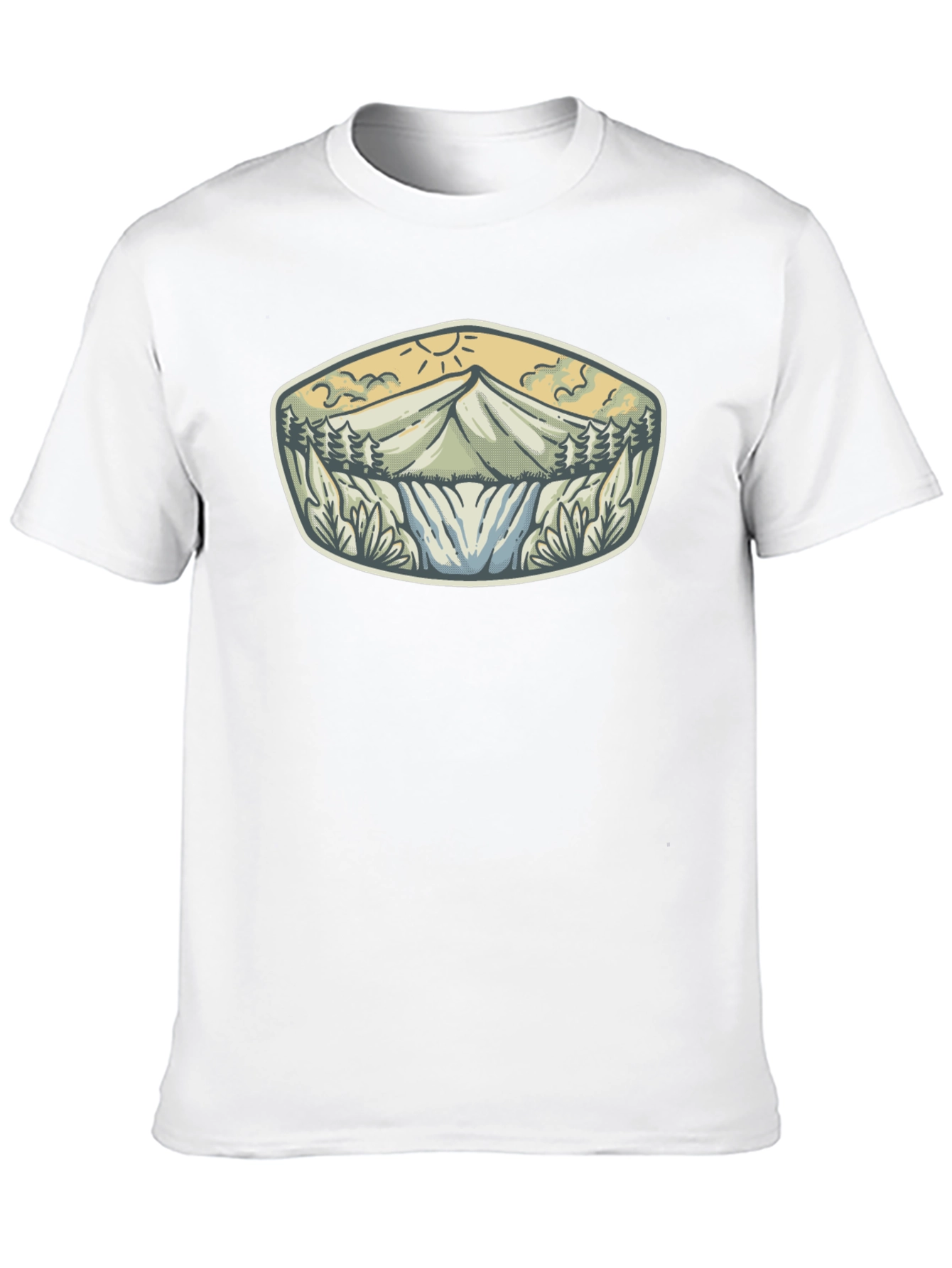 Mountain Adventure Graphic Tee - Black
