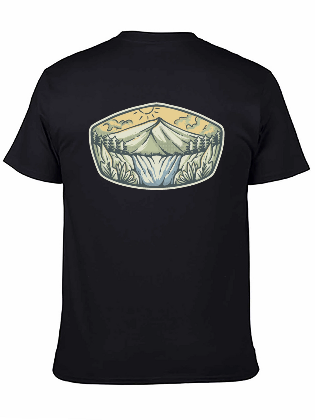 Mountain Adventure Graphic Tee - Black