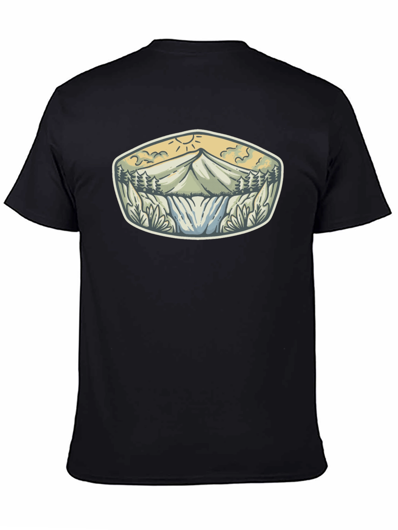 Mountain Adventure Graphic Tee - Black