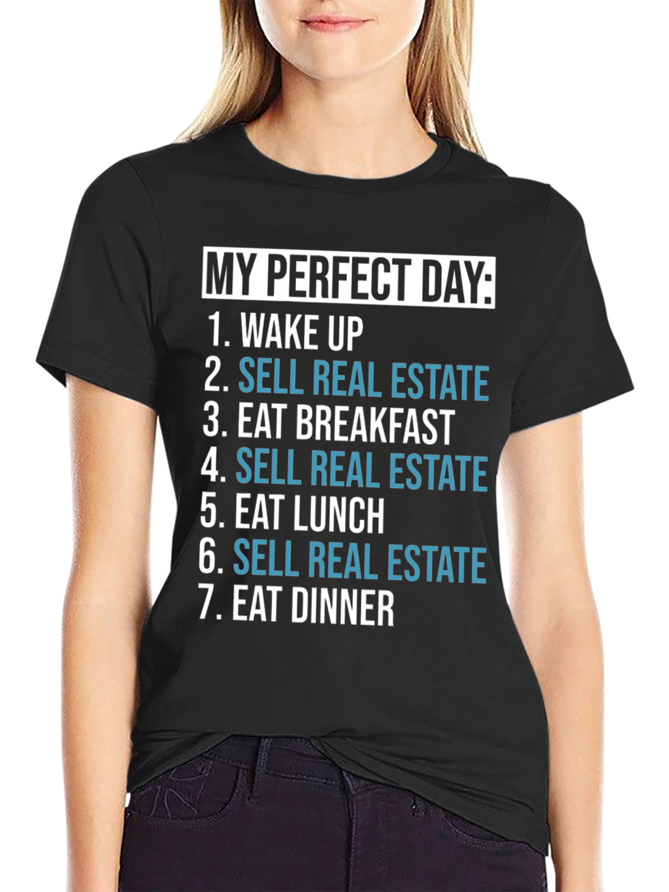 Perfect Day Real Estate T-Shirt Funny Realtor Gift