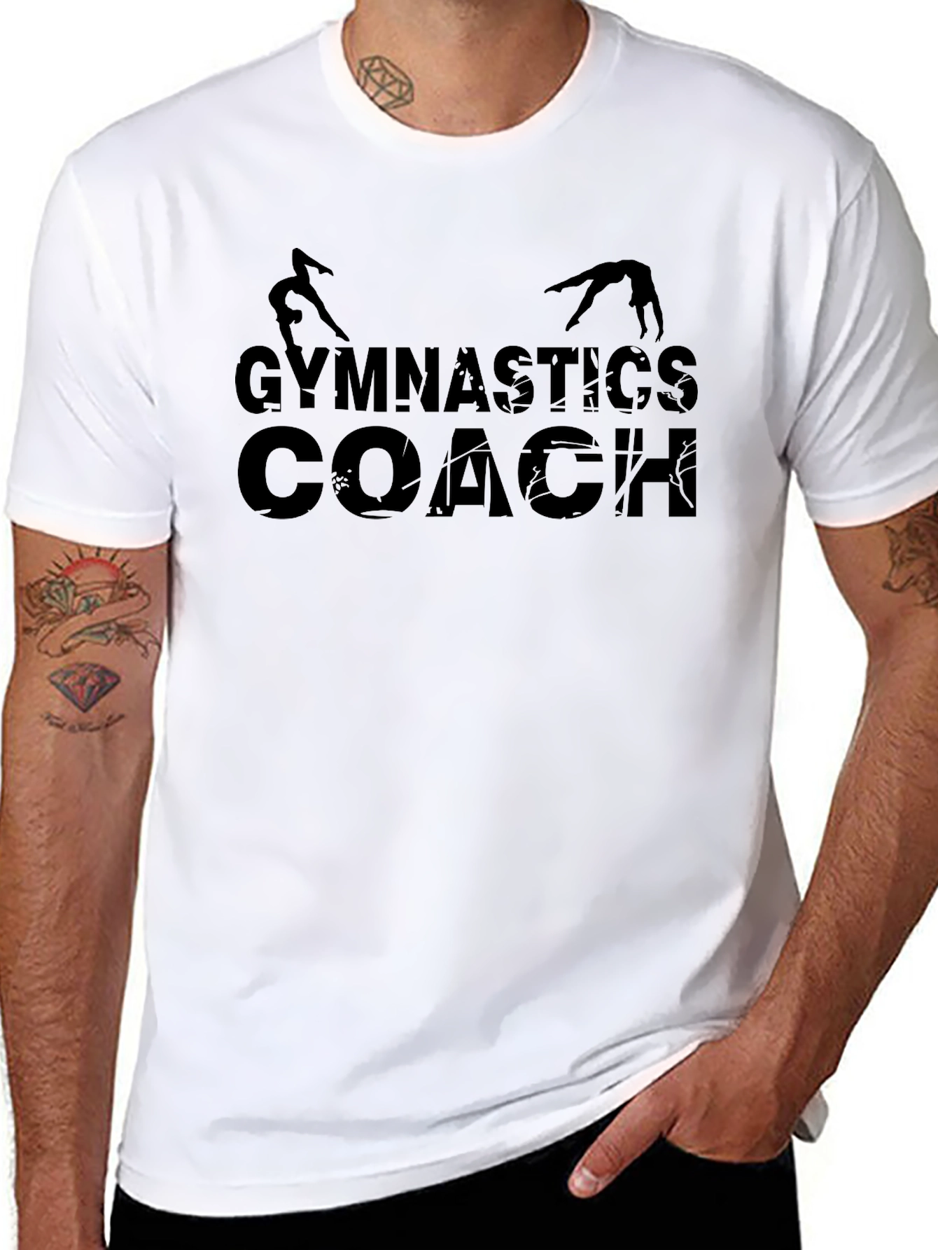 Gymnastics Coach Black T-Shirt