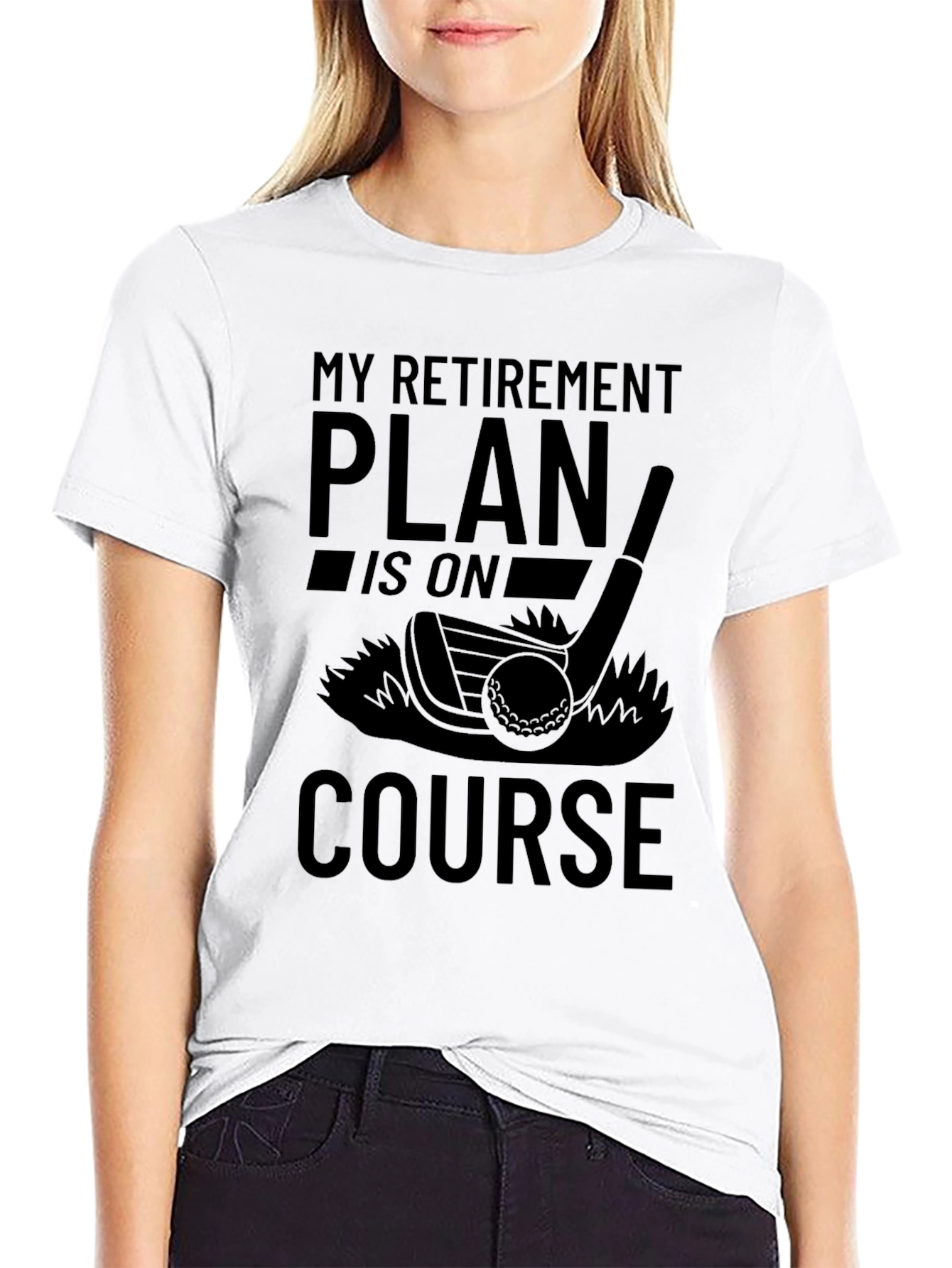 Retirement Plan Golf T-Shirt - On Course
