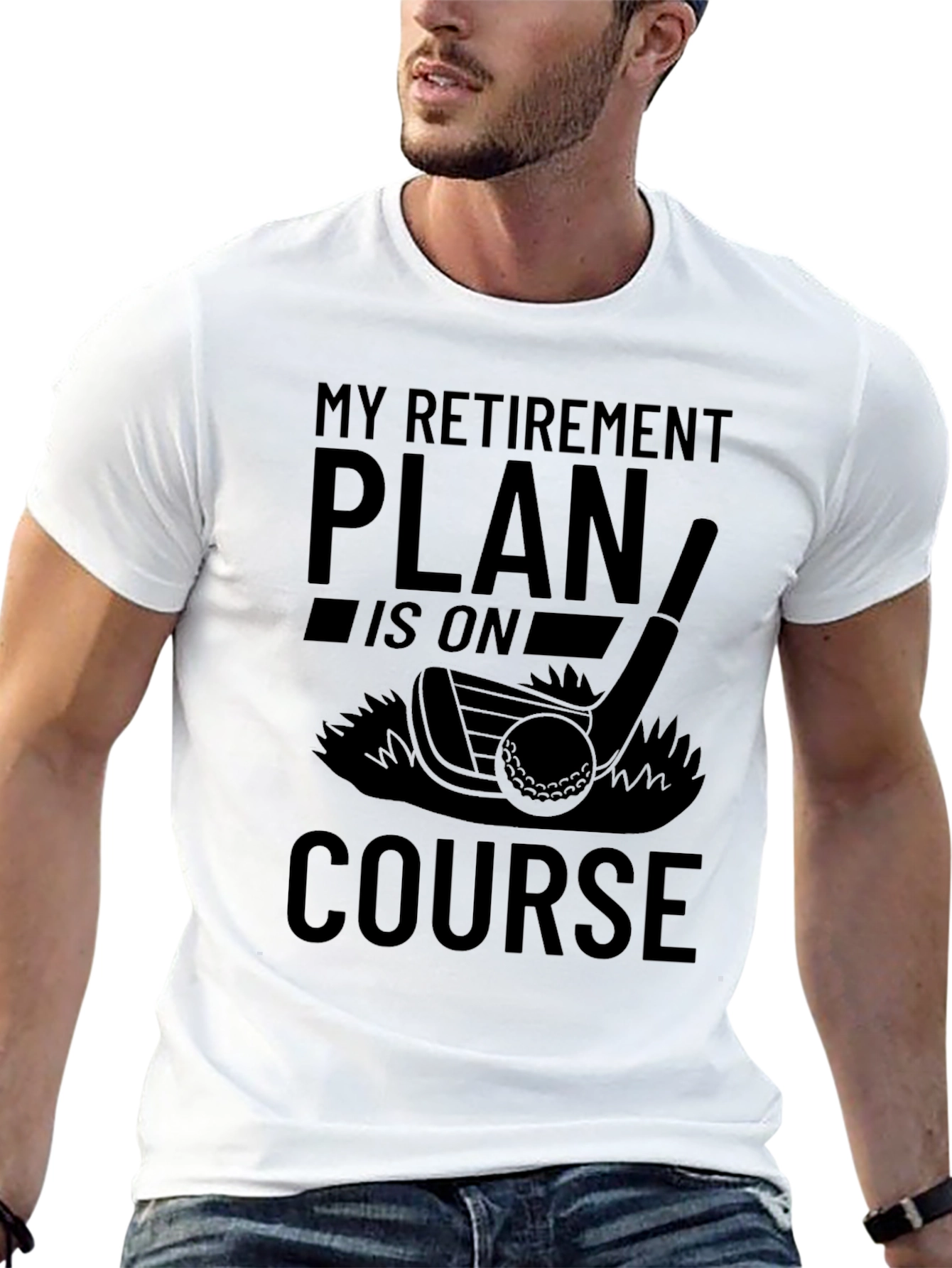 Retirement Plan Golf T-Shirt - On Course