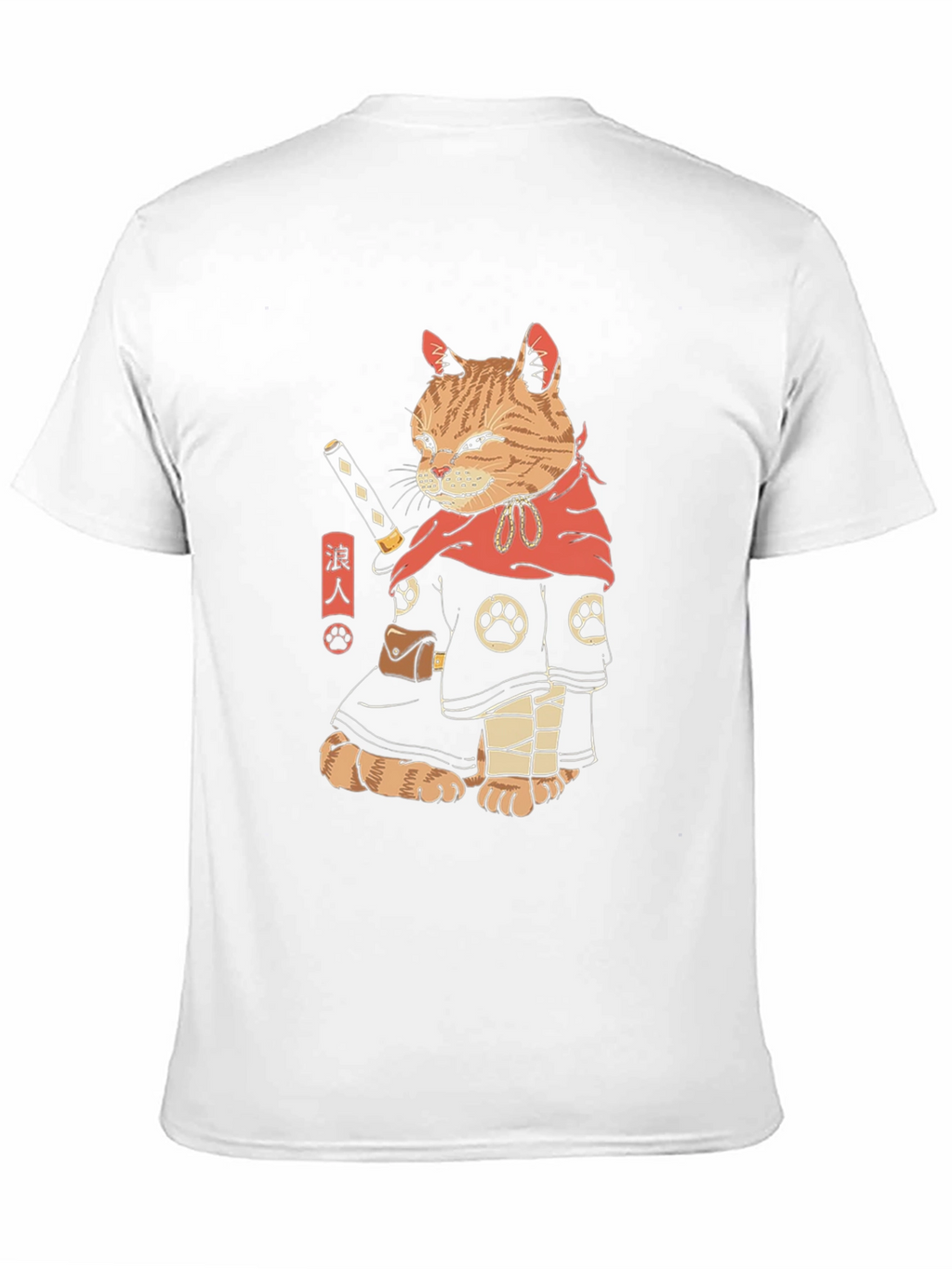 Samurai Cat T-Shirt - Unique Graphic Tee