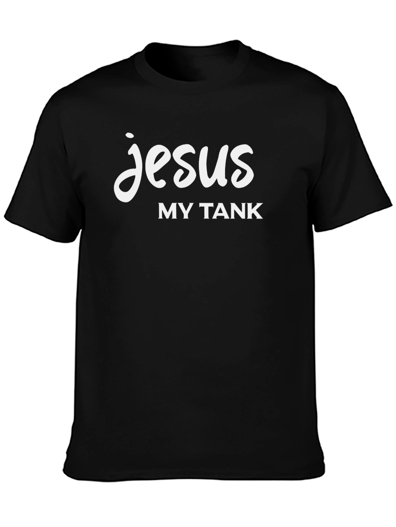 Jesus is My Tank Black Graphic Tee