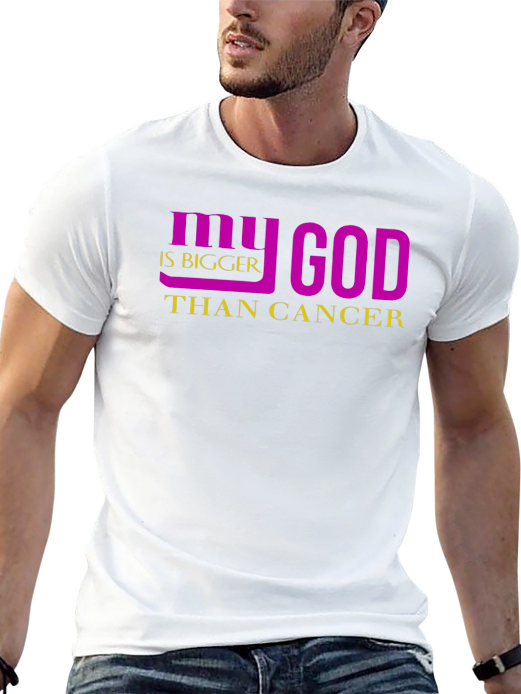 My God Is Bigger Than Cancer Graphic Tee