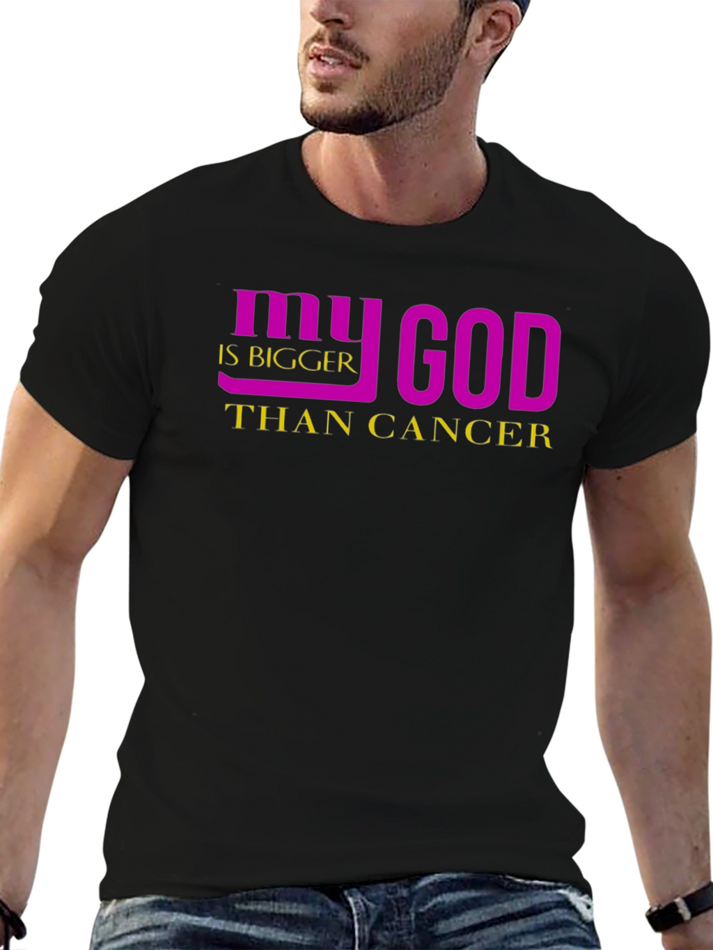 My God Is Bigger Than Cancer Graphic Tee