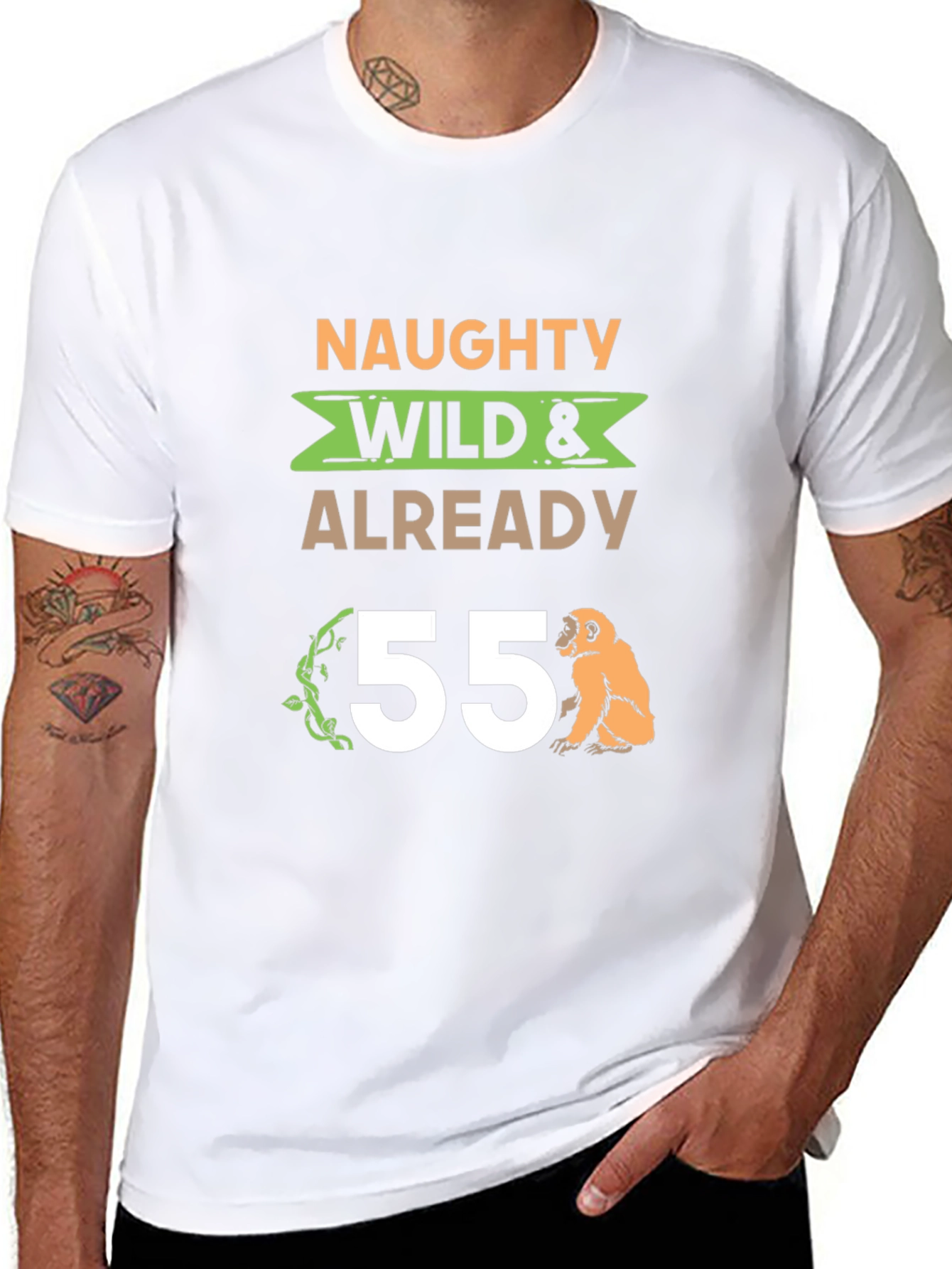 Naughty Wild 55th Birthday T-Shirt