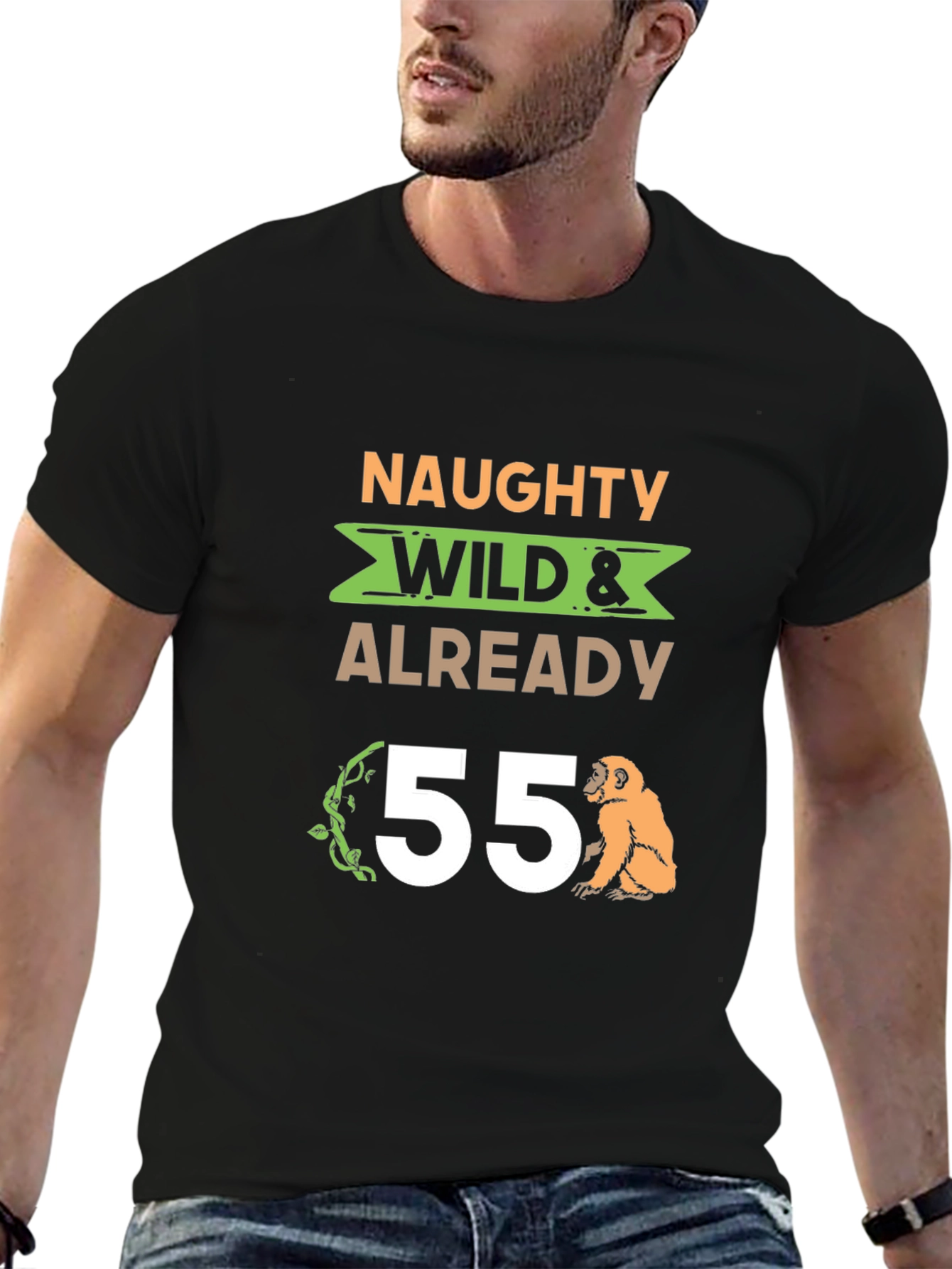 Naughty Wild 55th Birthday T-Shirt