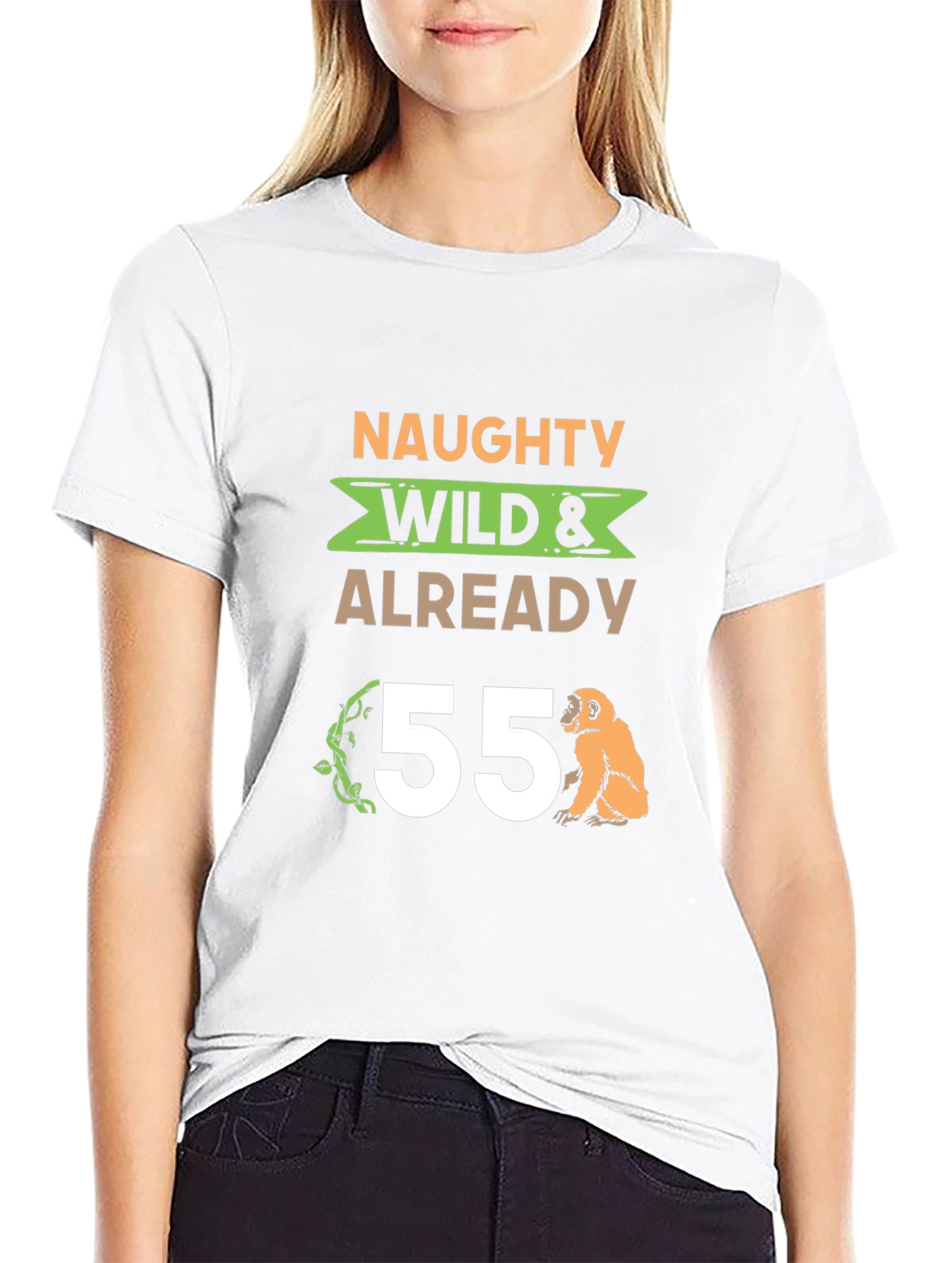 Naughty Wild 55th Birthday T-Shirt