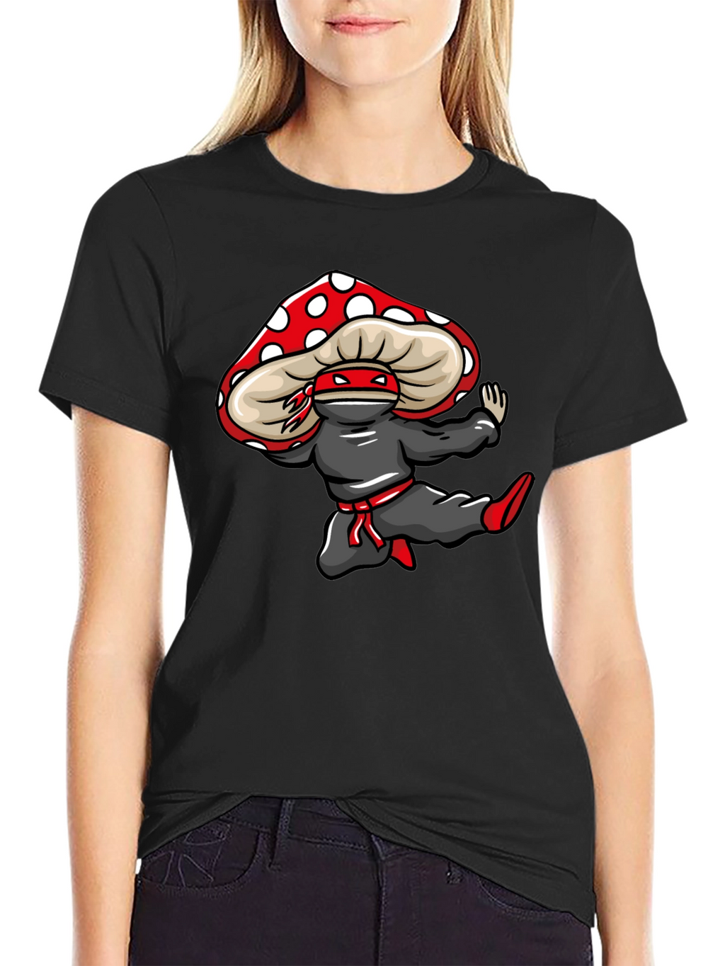 Mushroom Ninja T-Shirt - Unique Graphic Tee