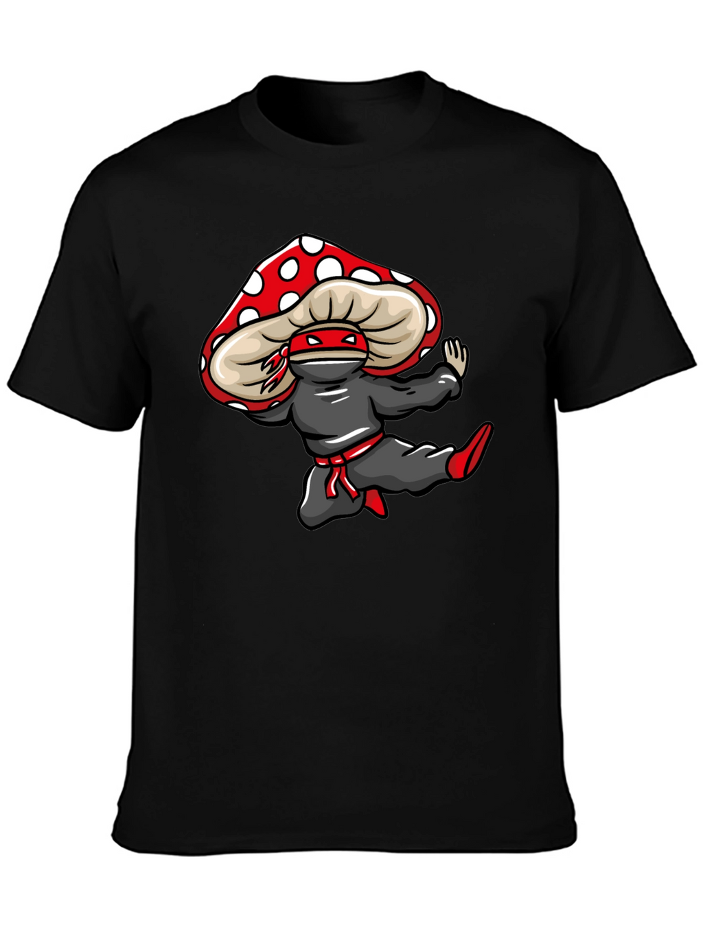 Mushroom Ninja T-Shirt - Unique Graphic Tee