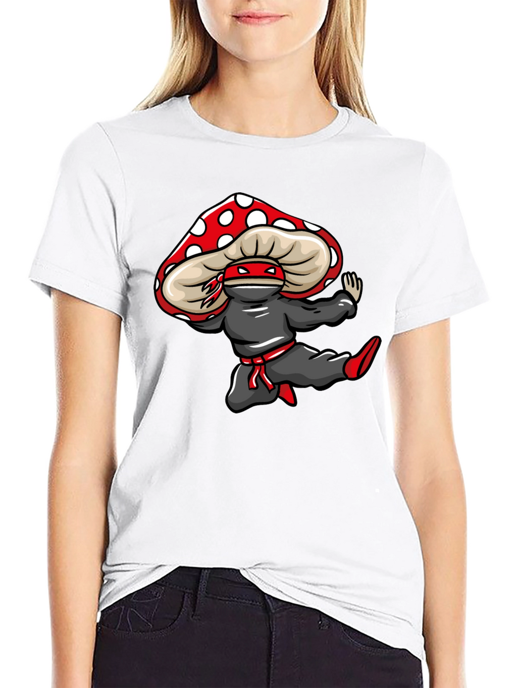 Mushroom Ninja T-Shirt - Unique Graphic Tee