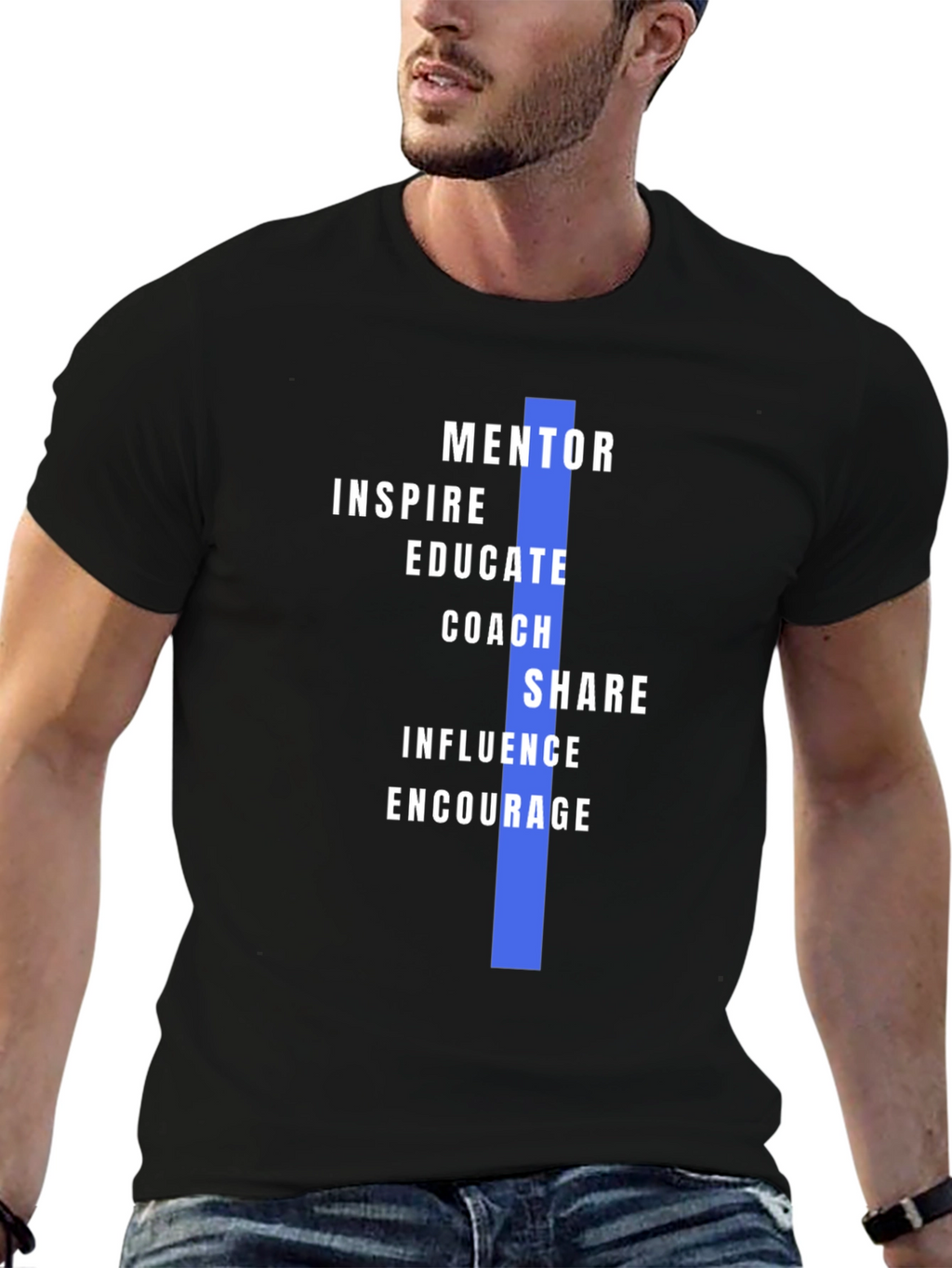 Mentor Inspire Teach Mens Graphic T-Shirt