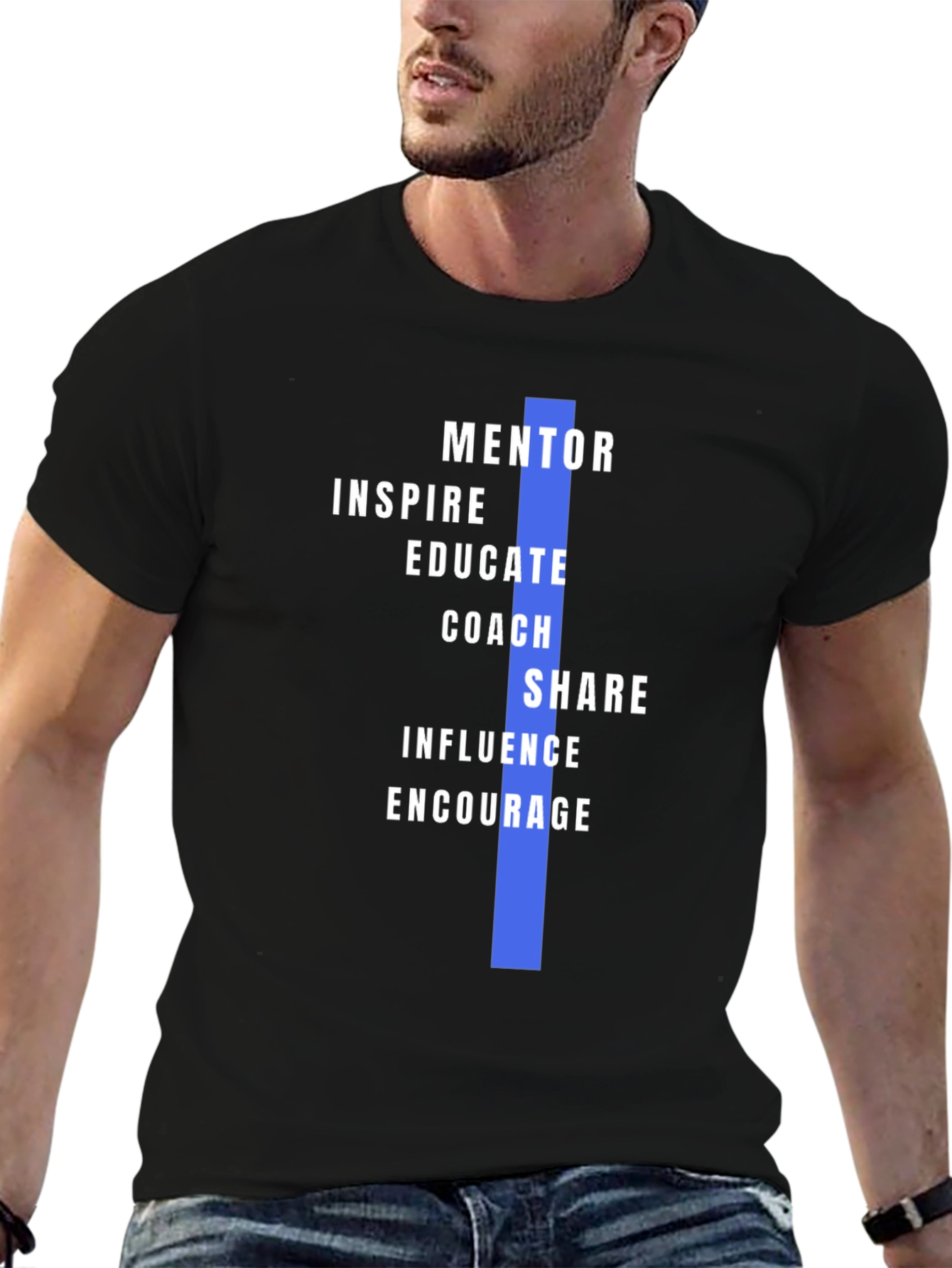 Mentor Inspire Teach Mens Graphic T-Shirt