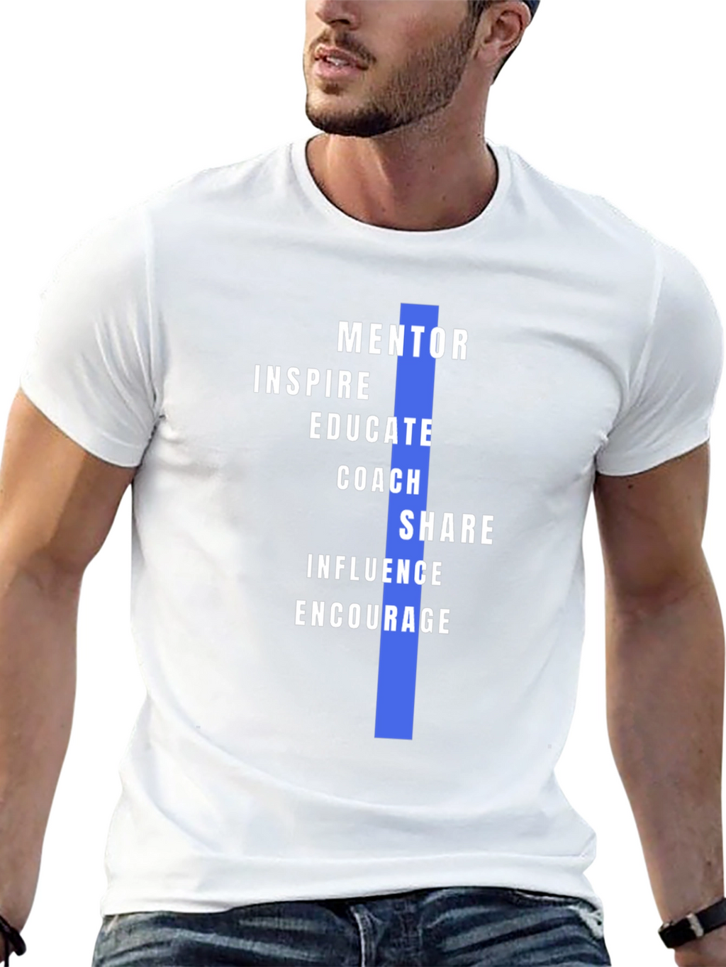 Mentor Inspire Teach Mens Graphic T-Shirt