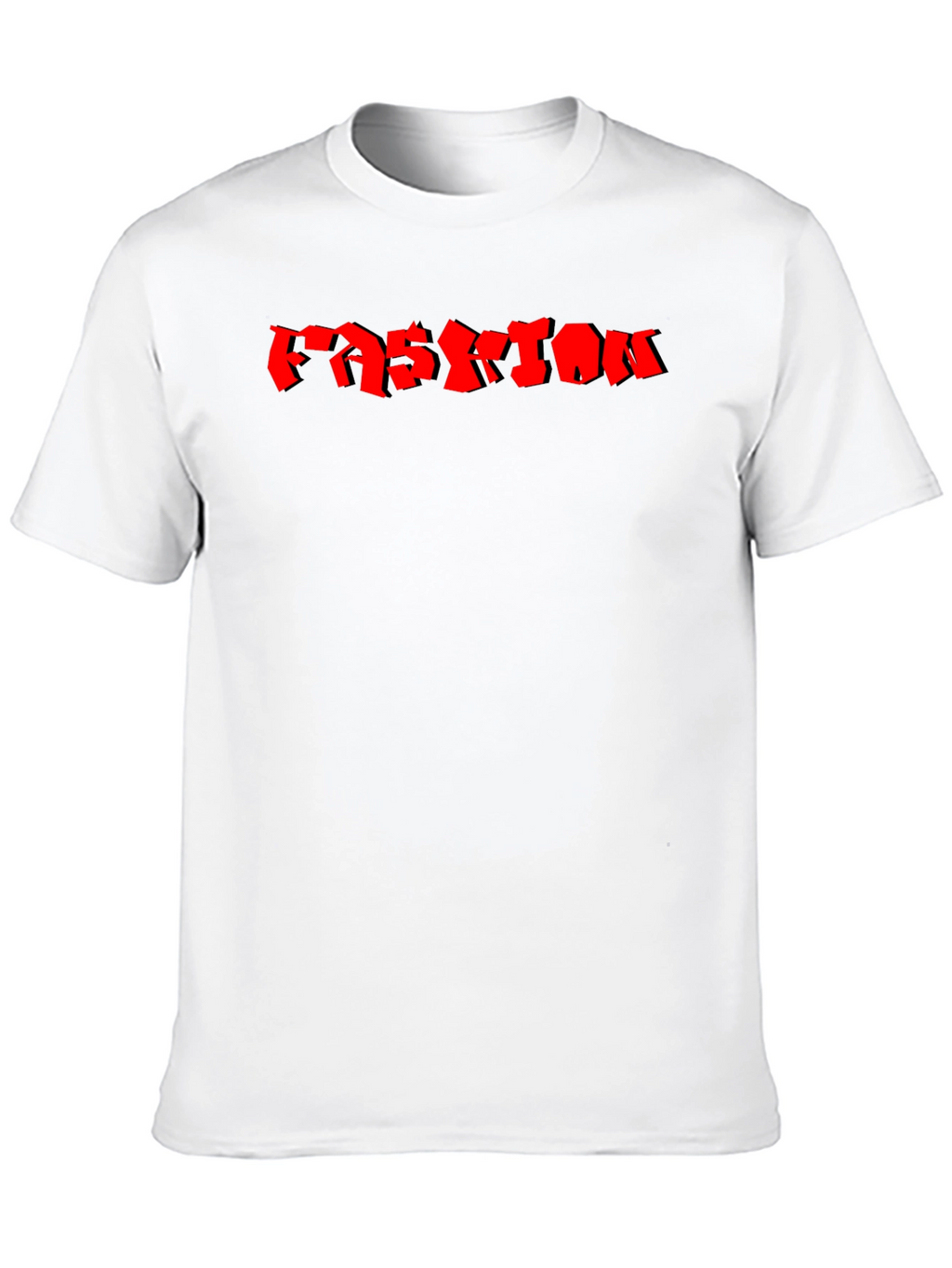 Mens Black Fashion Graphic T-Shirt