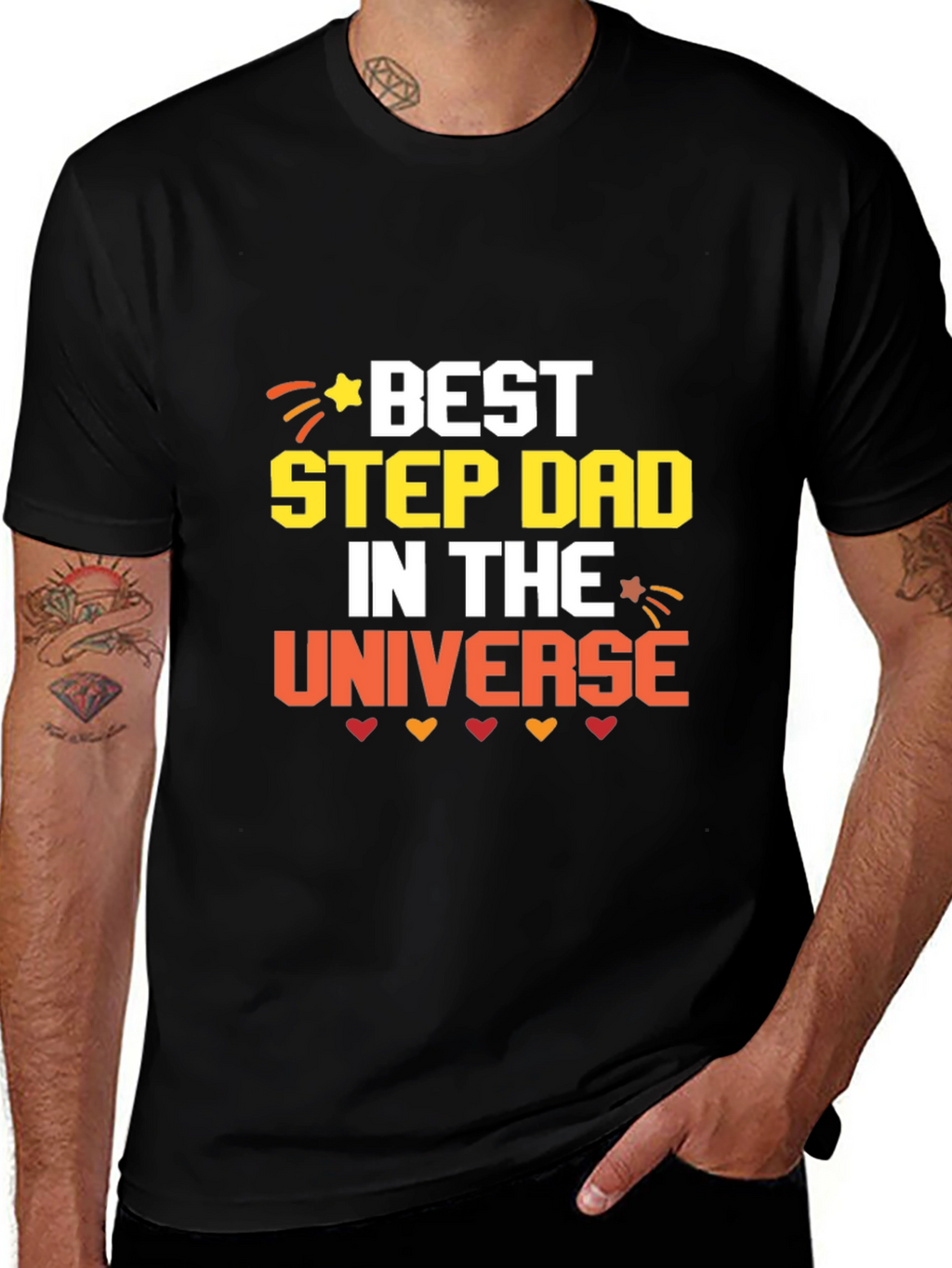 Best Step Dad in the Universe Graphic Tee