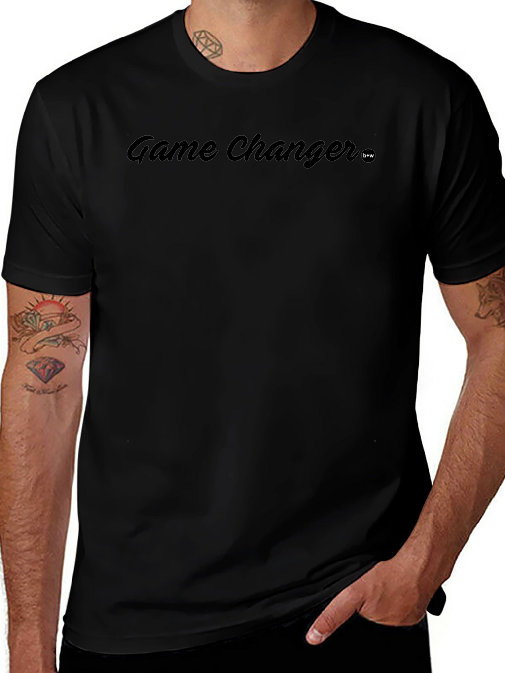 Game Changer Black Crew Neck T-Shirt