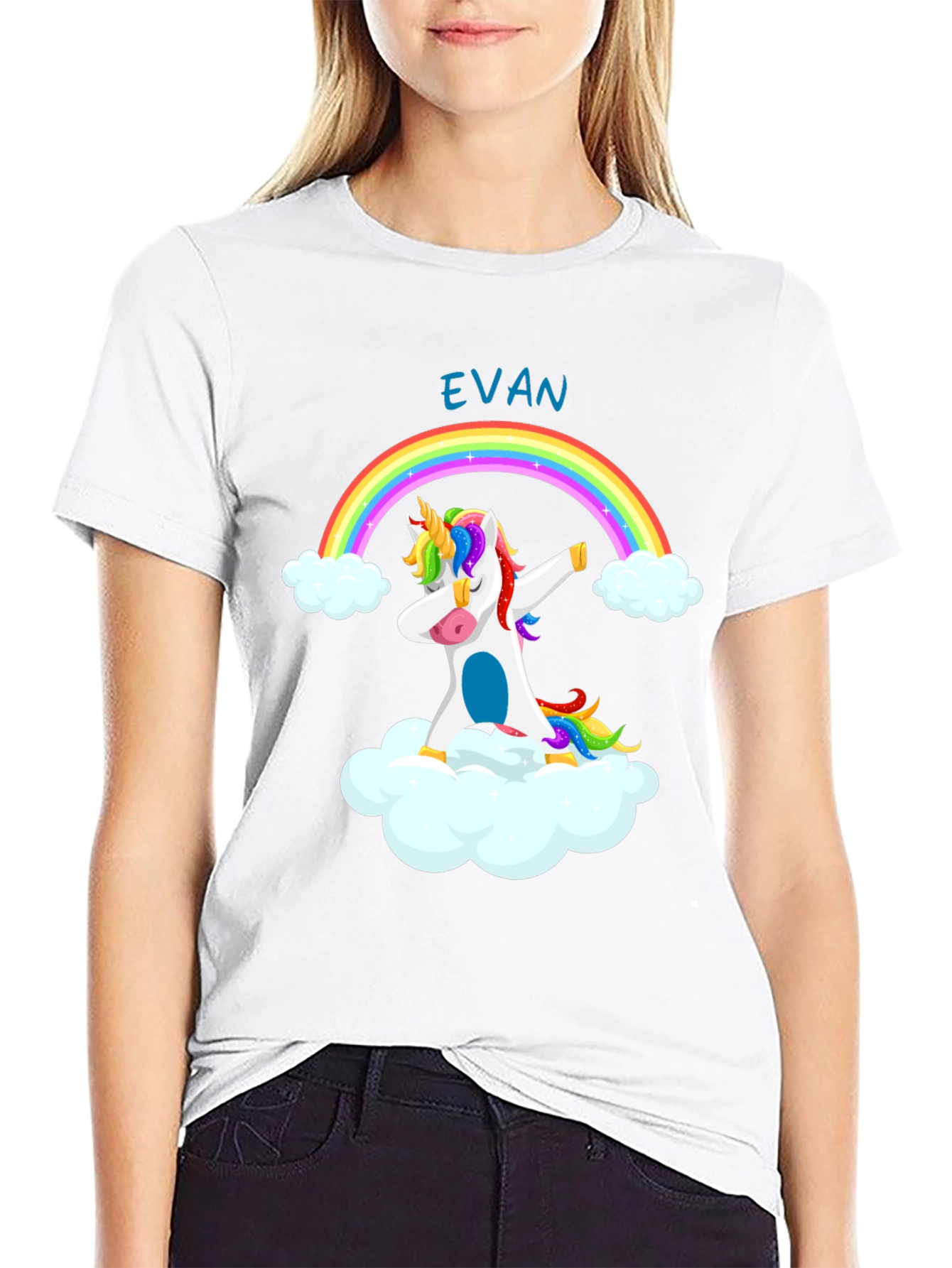 Rainbow Unicorn Dab T-Shirt - Personalized!