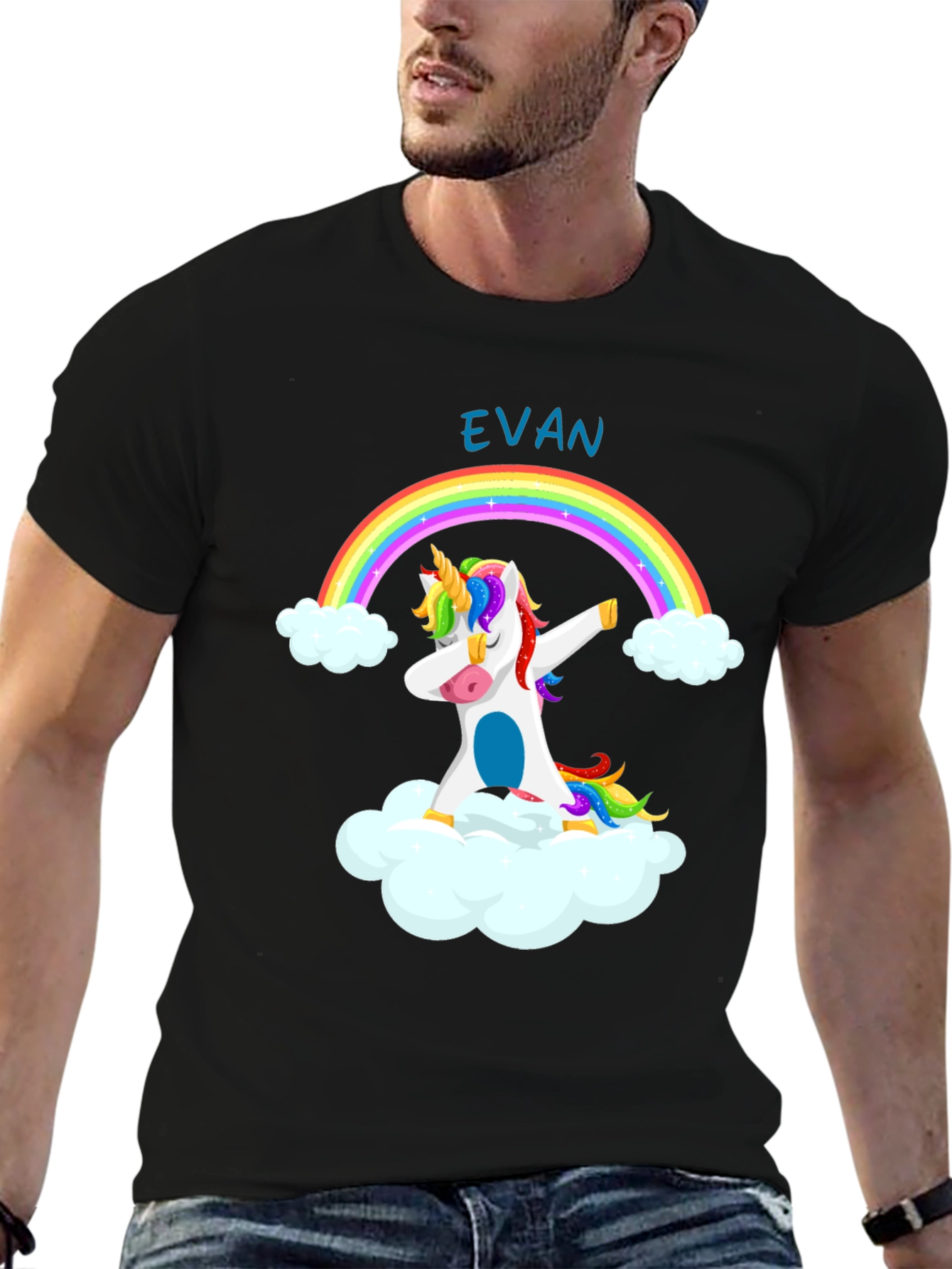 Rainbow Unicorn Dab T-Shirt - Personalized!