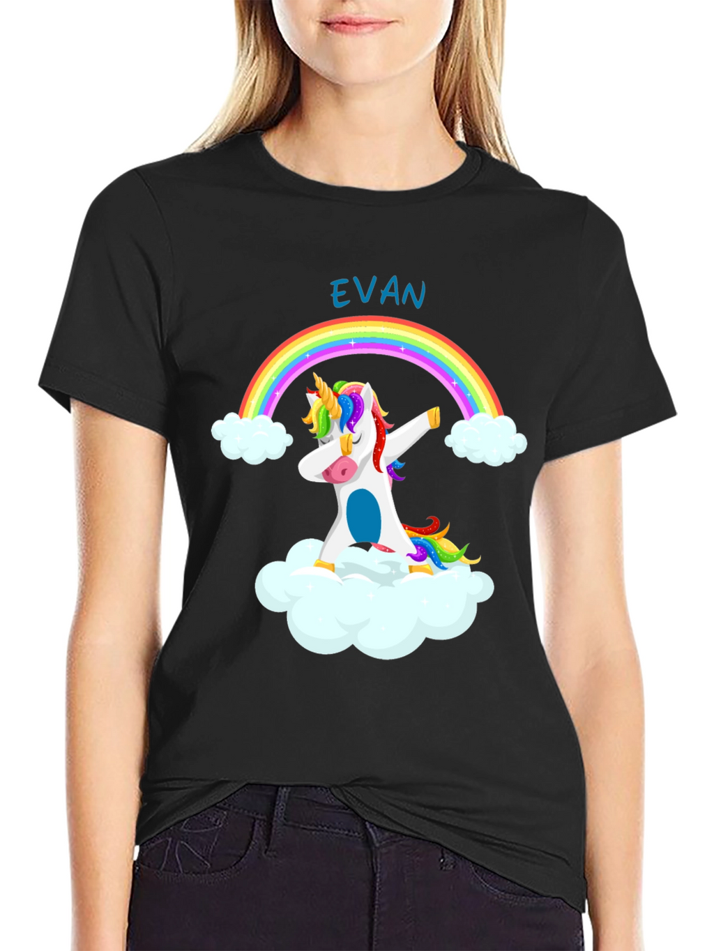 Rainbow Unicorn Dab T-Shirt - Personalized!